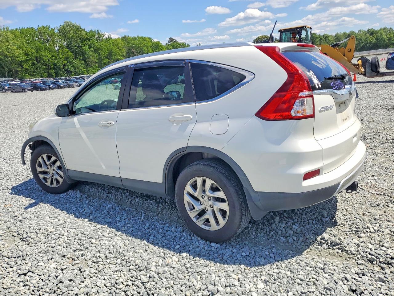 2015 Honda Cr-v Exl White vin: 5J6RM4H75FL054285