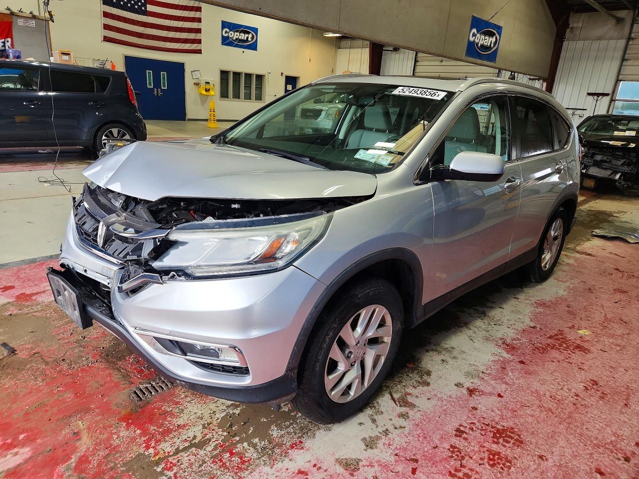 2015 Honda Cr-v Exl Silver vin: 5J6RM4H75FL107101