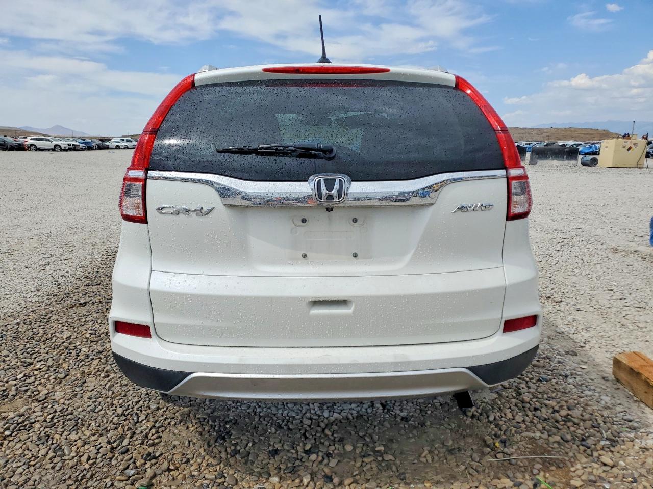 2015 Honda Cr-v Exl White vin: 5J6RM4H75FL108037
