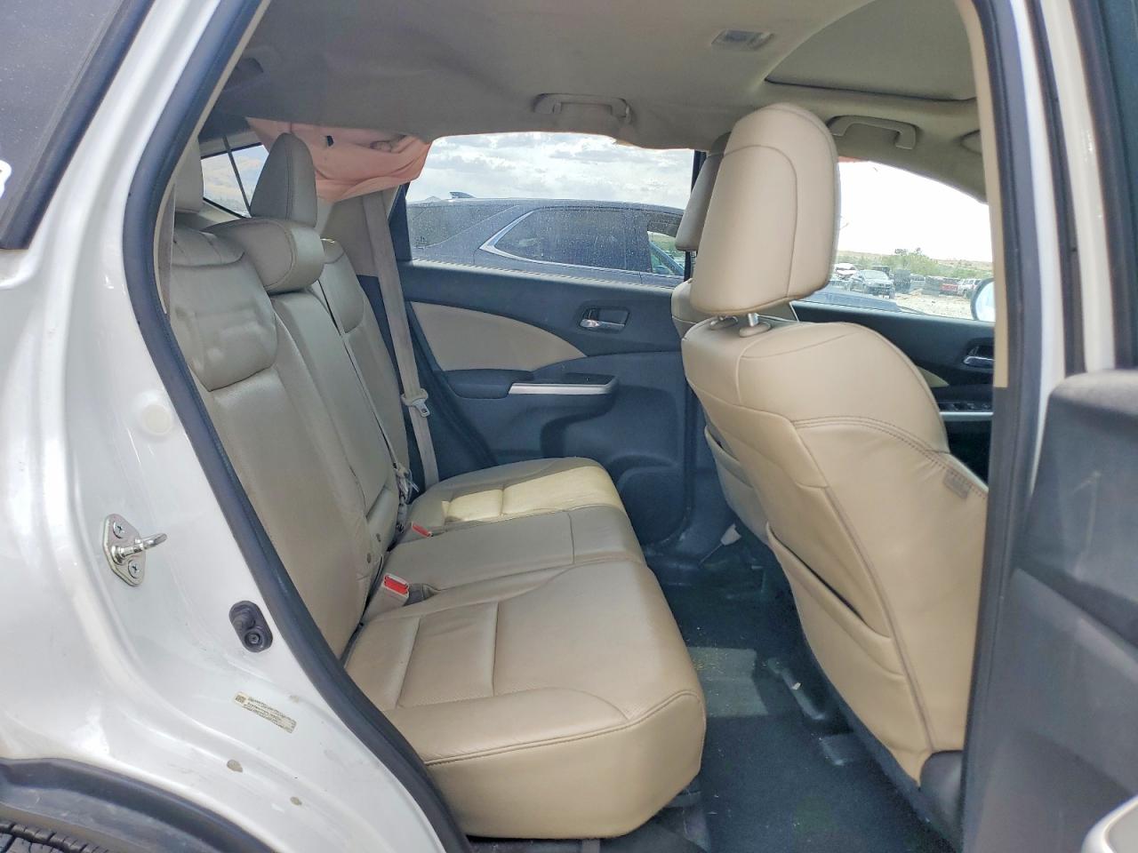 2015 Honda Cr-v Exl White vin: 5J6RM4H75FL108037