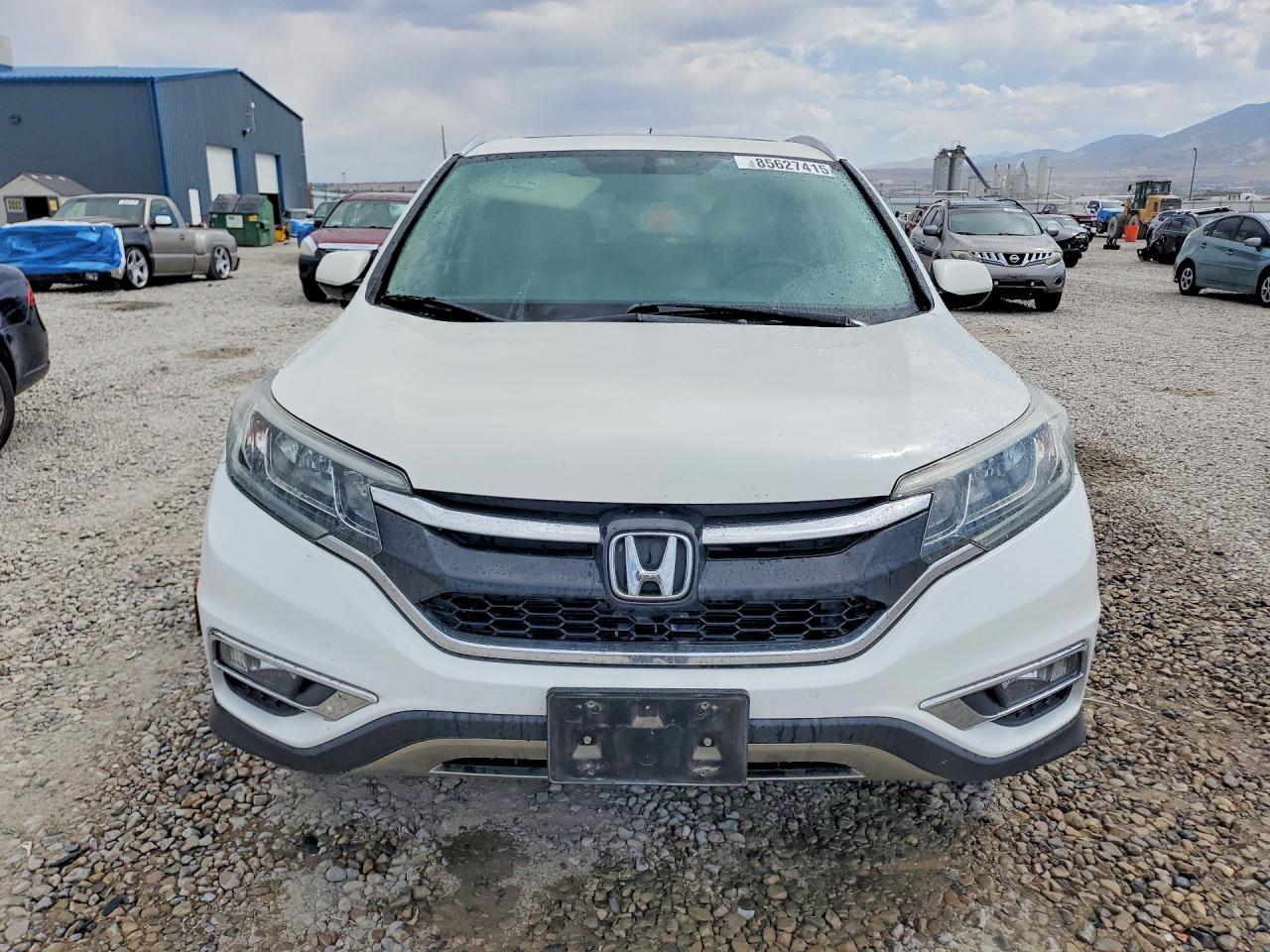 2015 Honda Cr-v Exl White vin: 5J6RM4H75FL108037
