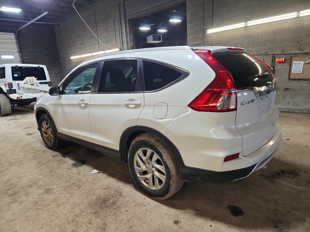 2015 Honda Cr-v Exl White vin: 5J6RM4H75FL117787