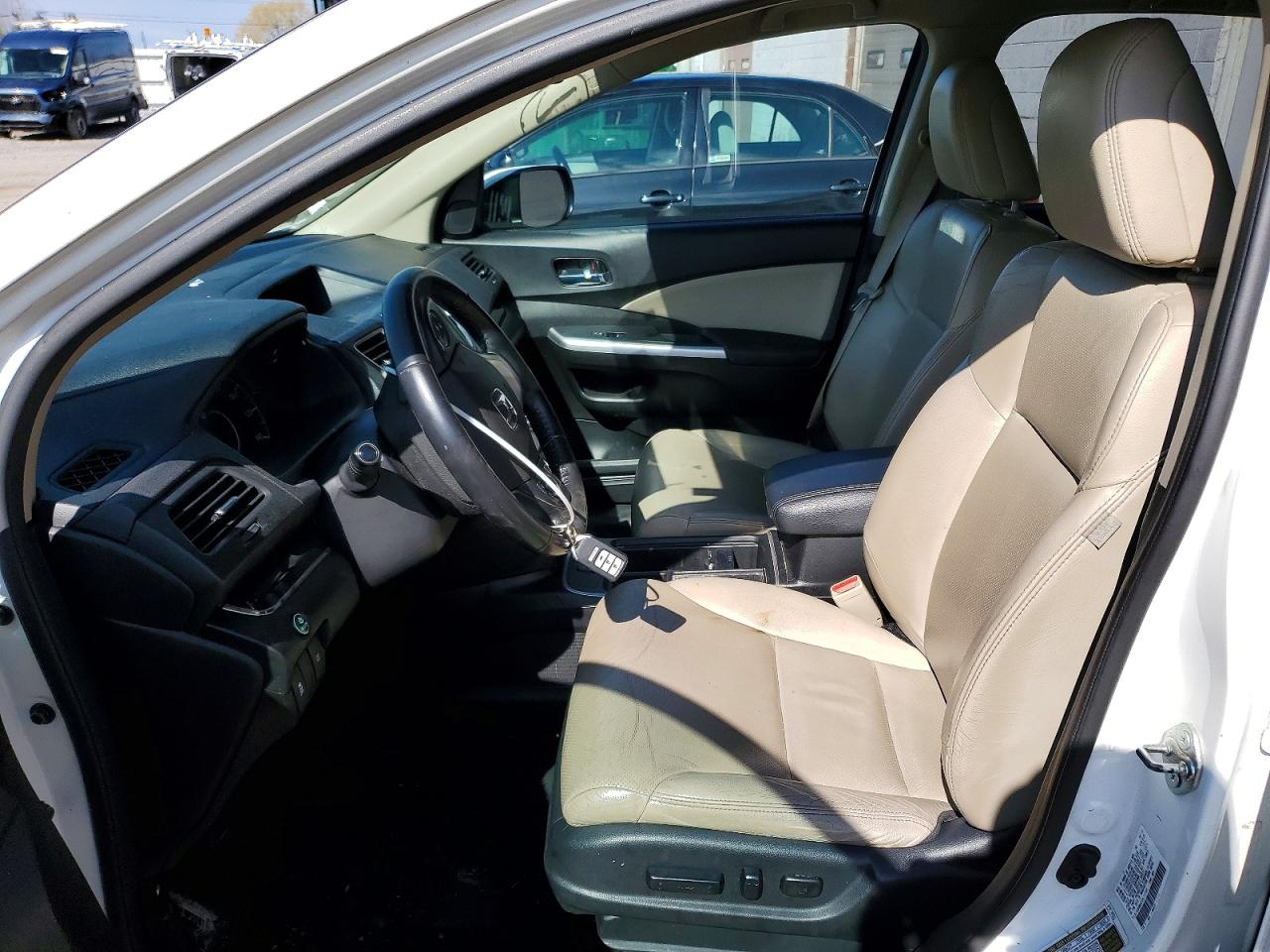 2015 Honda Cr-v Exl White vin: 5J6RM4H75FL117787