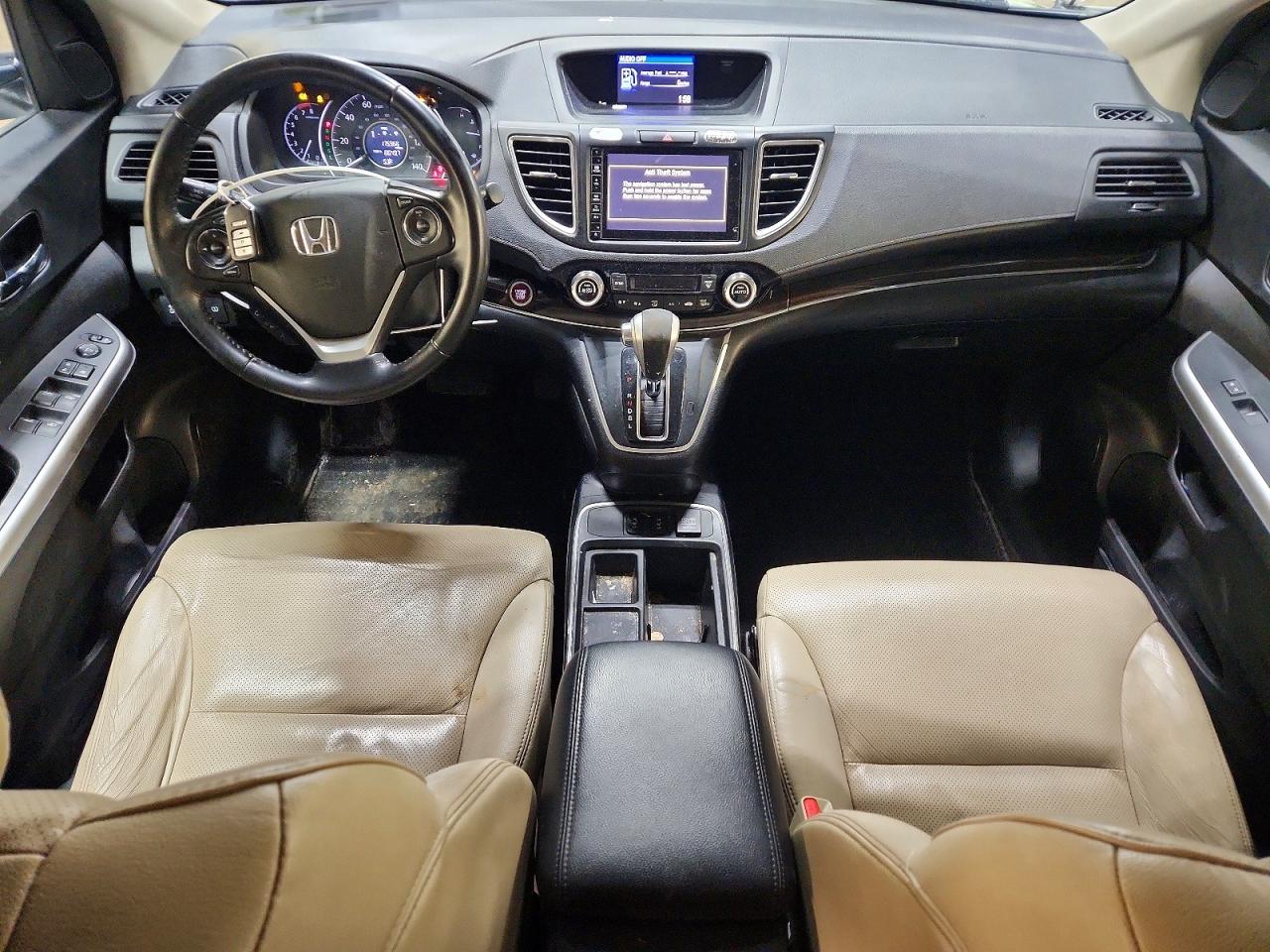 2015 Honda Cr-v Exl White vin: 5J6RM4H75FL117787