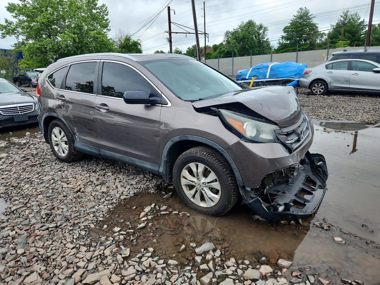 2012 Honda Cr-v Exl Gray vin: 5J6RM4H76CL003311