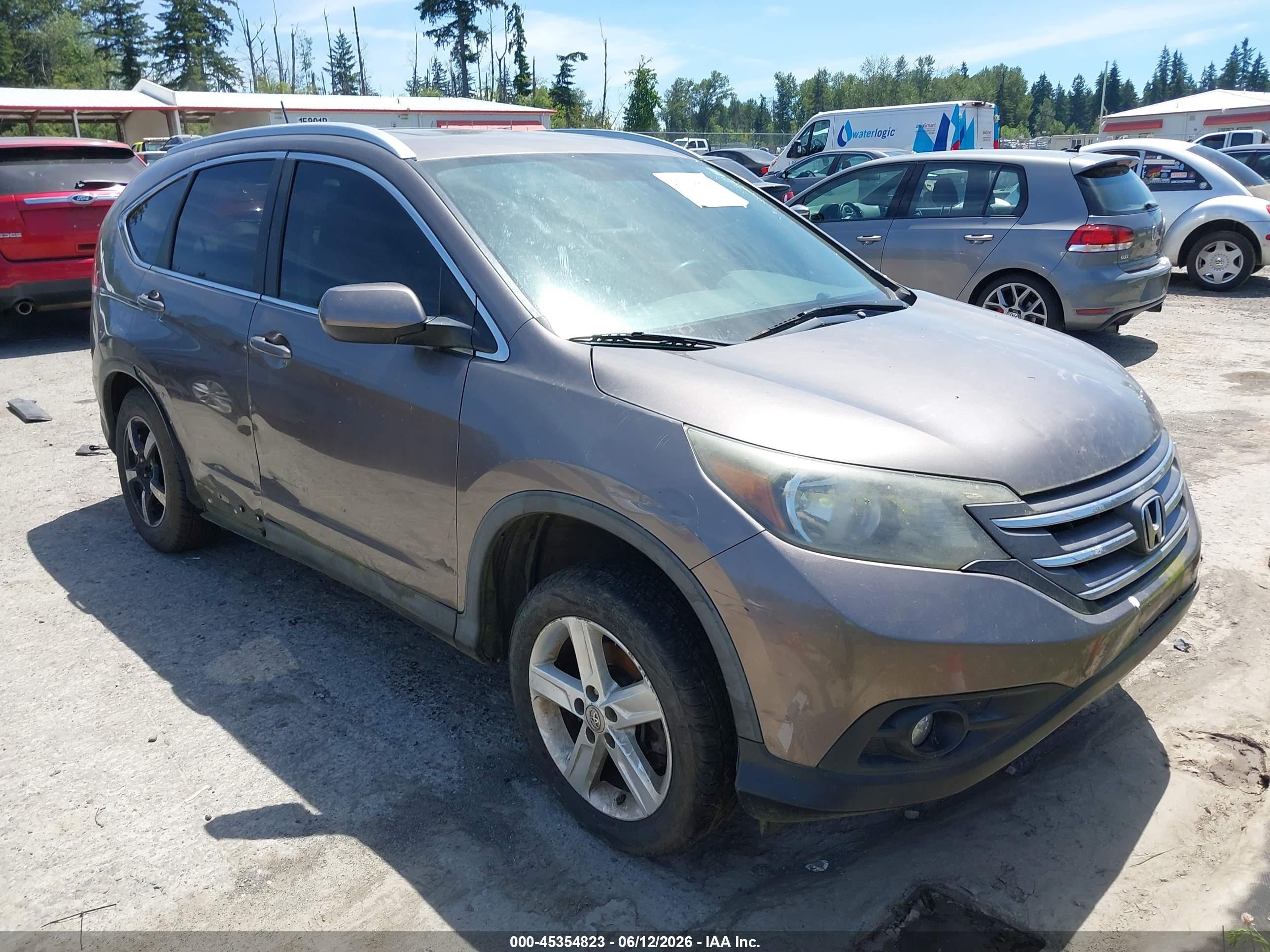 2012 Honda Cr-v Ex-l Gray vin: 5J6RM4H76CL011991