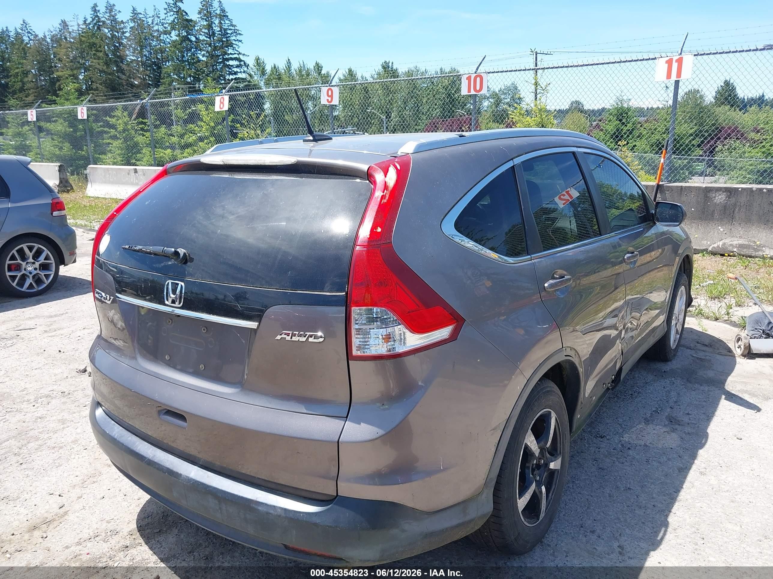 2012 Honda Cr-v Ex-l Серый vin: 5J6RM4H76CL011991