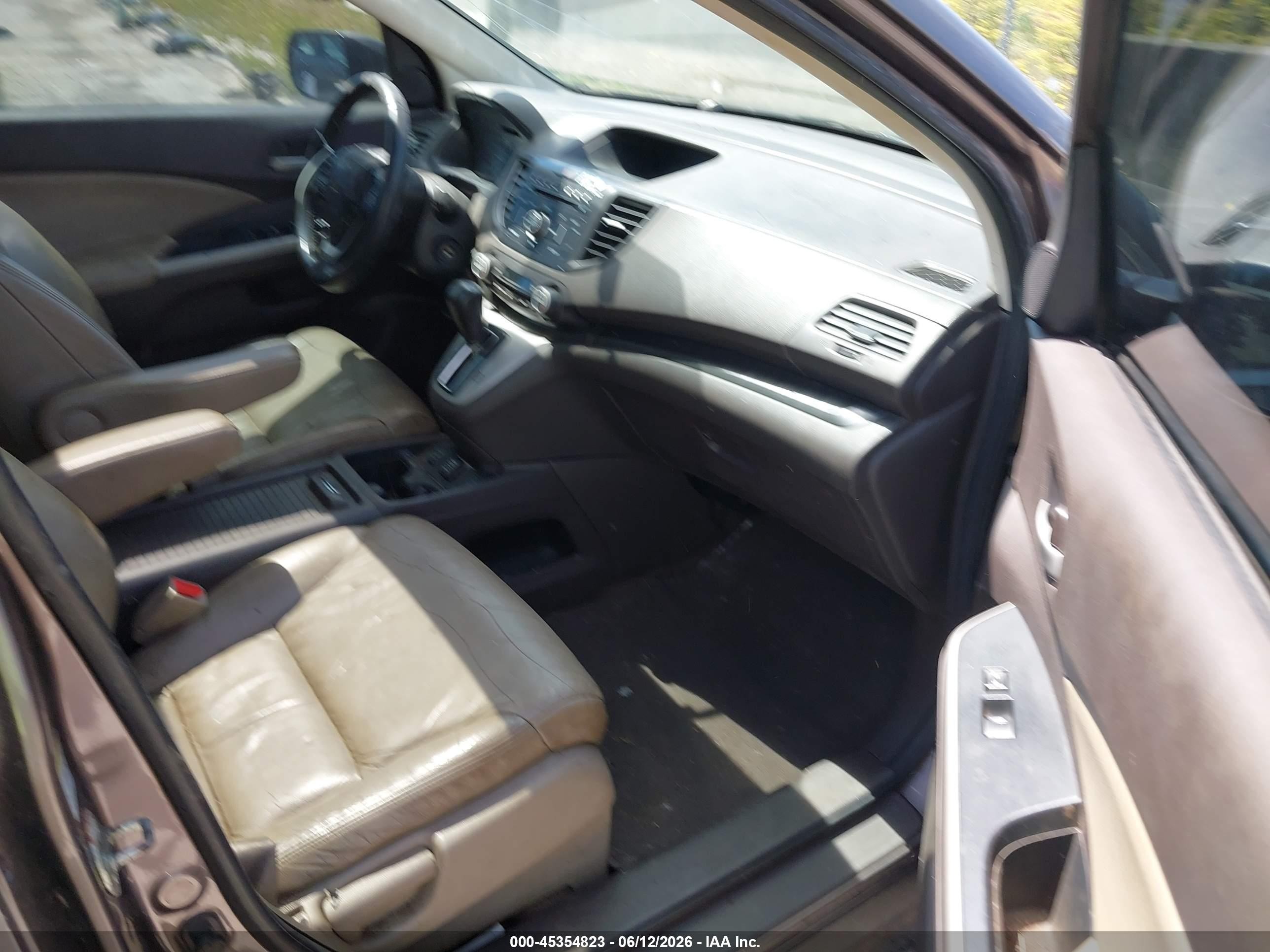 2012 Honda Cr-v Ex-l Серый vin: 5J6RM4H76CL011991