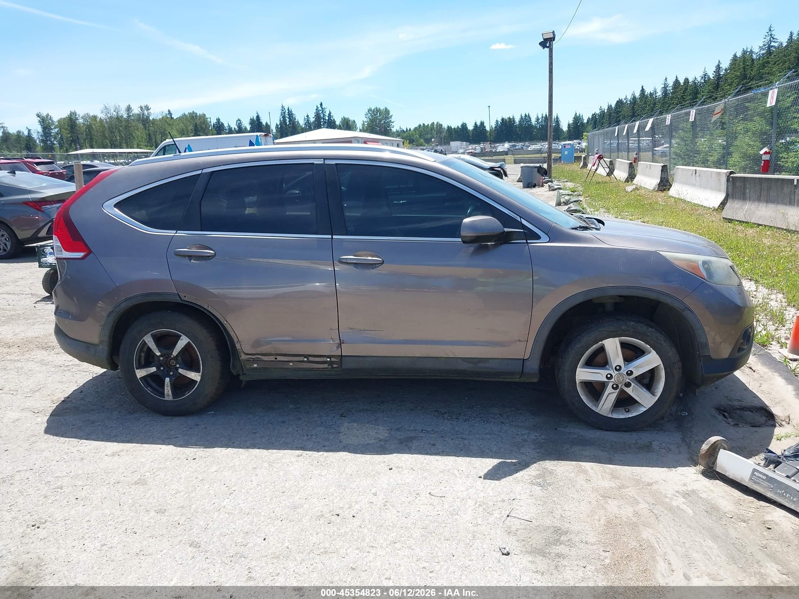 2012 Honda Cr-v Ex-l Серый vin: 5J6RM4H76CL011991