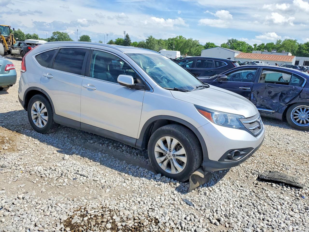 2012 Honda Cr-v Exl Silver vin: 5J6RM4H76CL012509