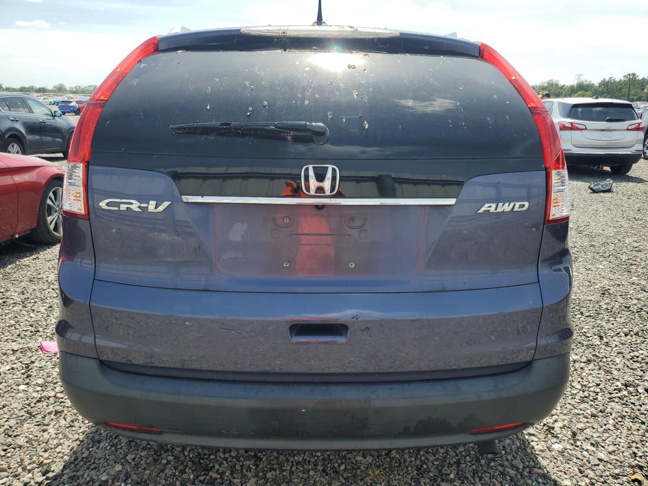 2012 Honda Cr-v Exl Blue vin: 5J6RM4H76CL019766