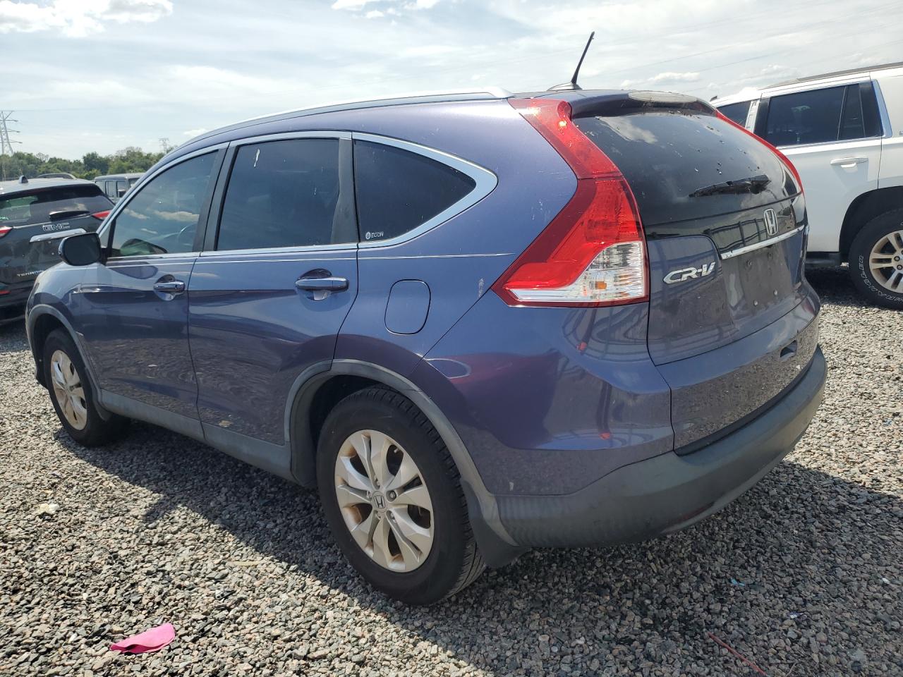 2012 Honda Cr-v Exl Blue vin: 5J6RM4H76CL019766
