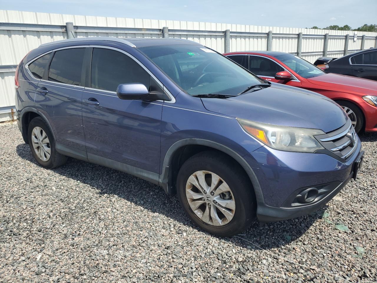 2012 Honda Cr-v Exl Blue vin: 5J6RM4H76CL019766