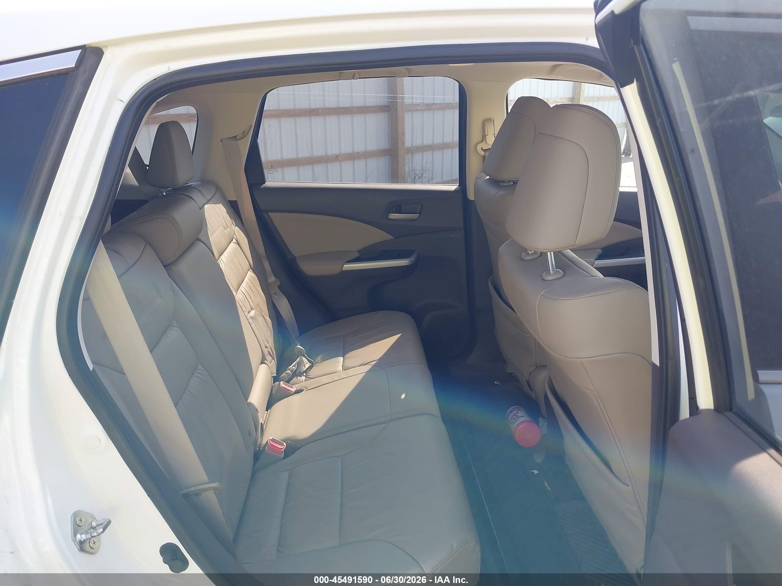 2012 Honda Cr-v Ex-l White vin: 5J6RM4H76CL037281