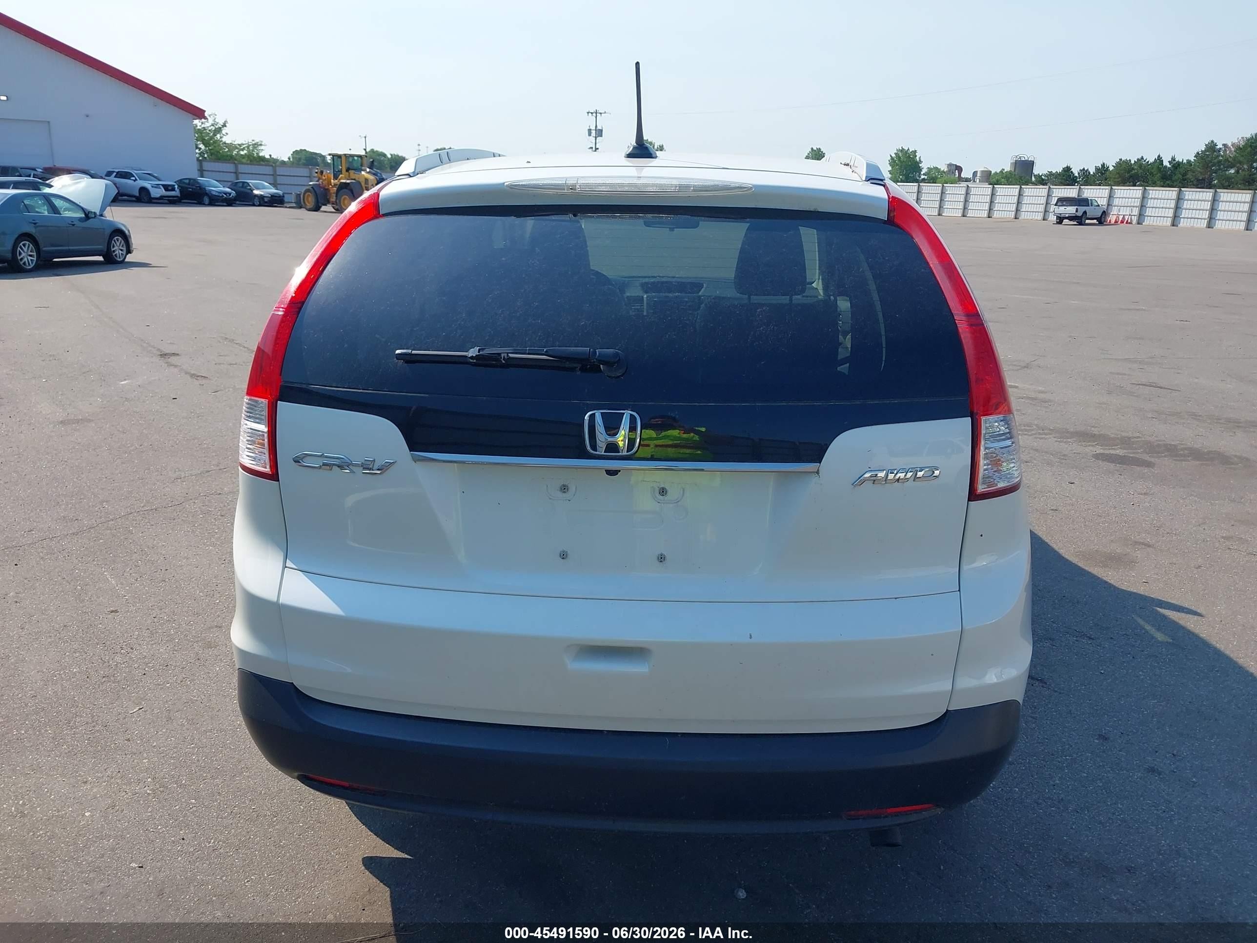 2012 Honda Cr-v Ex-l White vin: 5J6RM4H76CL037281