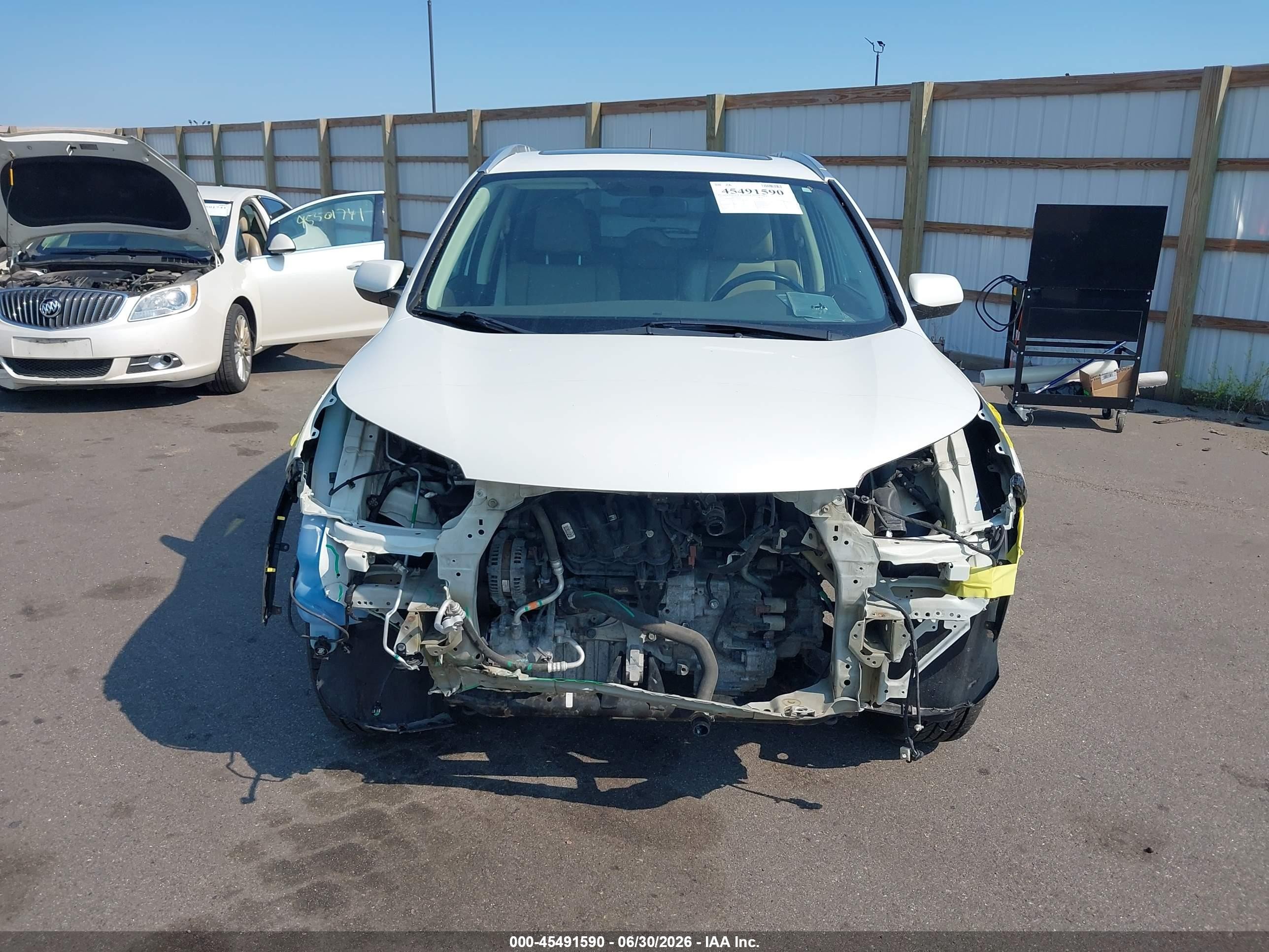 2012 Honda Cr-v Ex-l White vin: 5J6RM4H76CL037281