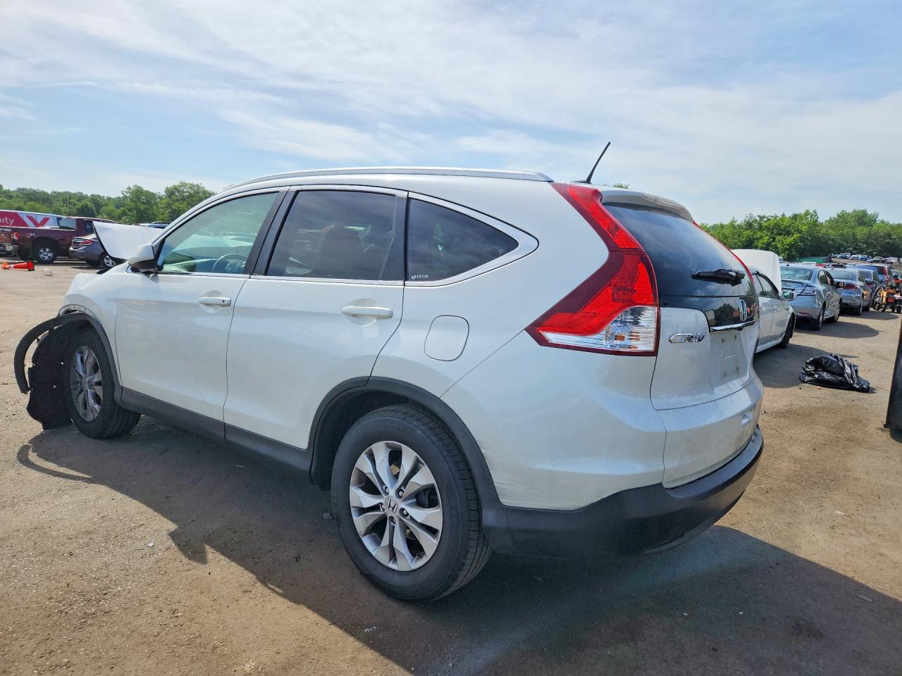 2012 Honda Cr-v Exl White vin: 5J6RM4H76CL058180