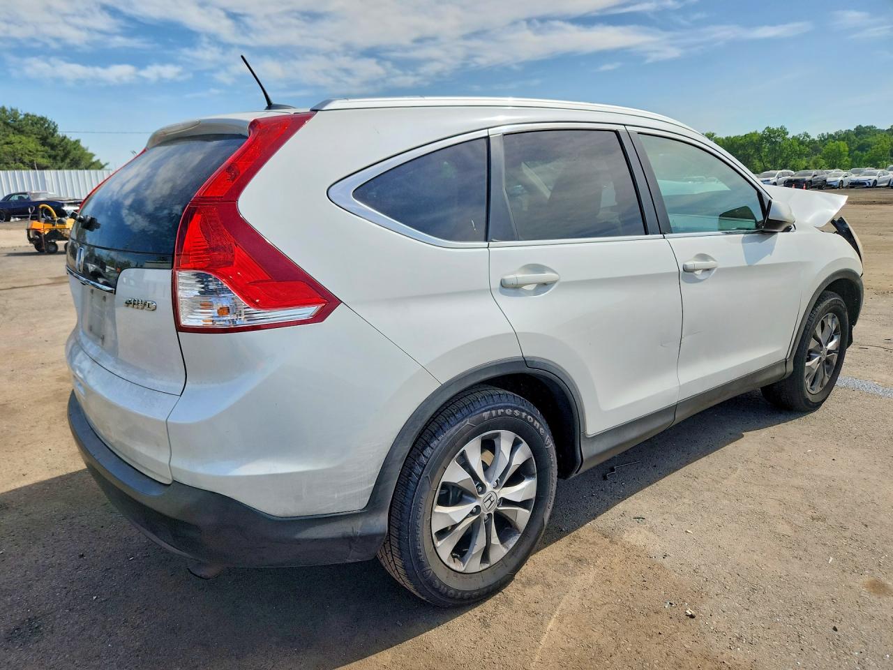 2012 Honda Cr-v Exl White vin: 5J6RM4H76CL058180