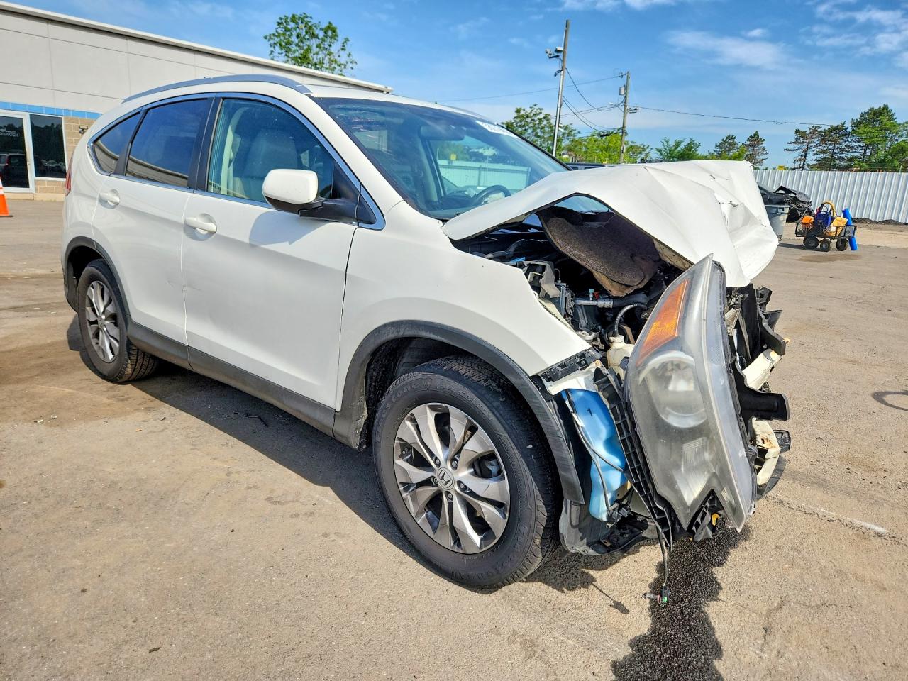 2012 Honda Cr-v Exl White vin: 5J6RM4H76CL058180