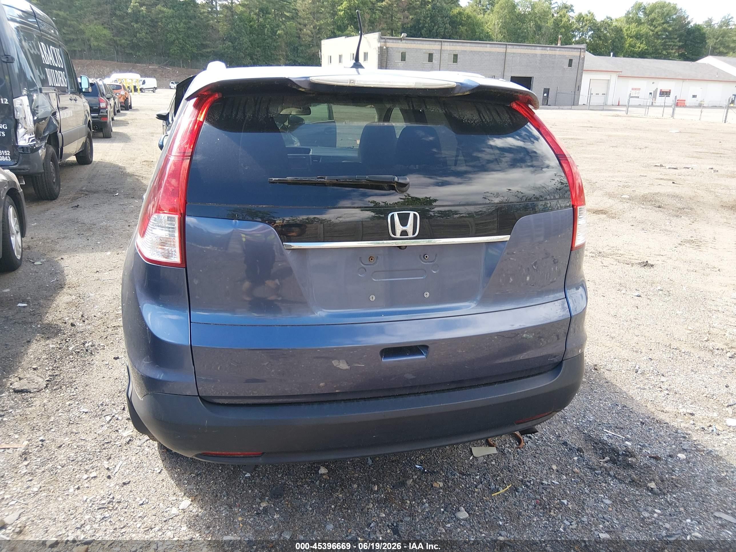 2012 Honda Cr-v Ex-l Blue vin: 5J6RM4H76CL077490