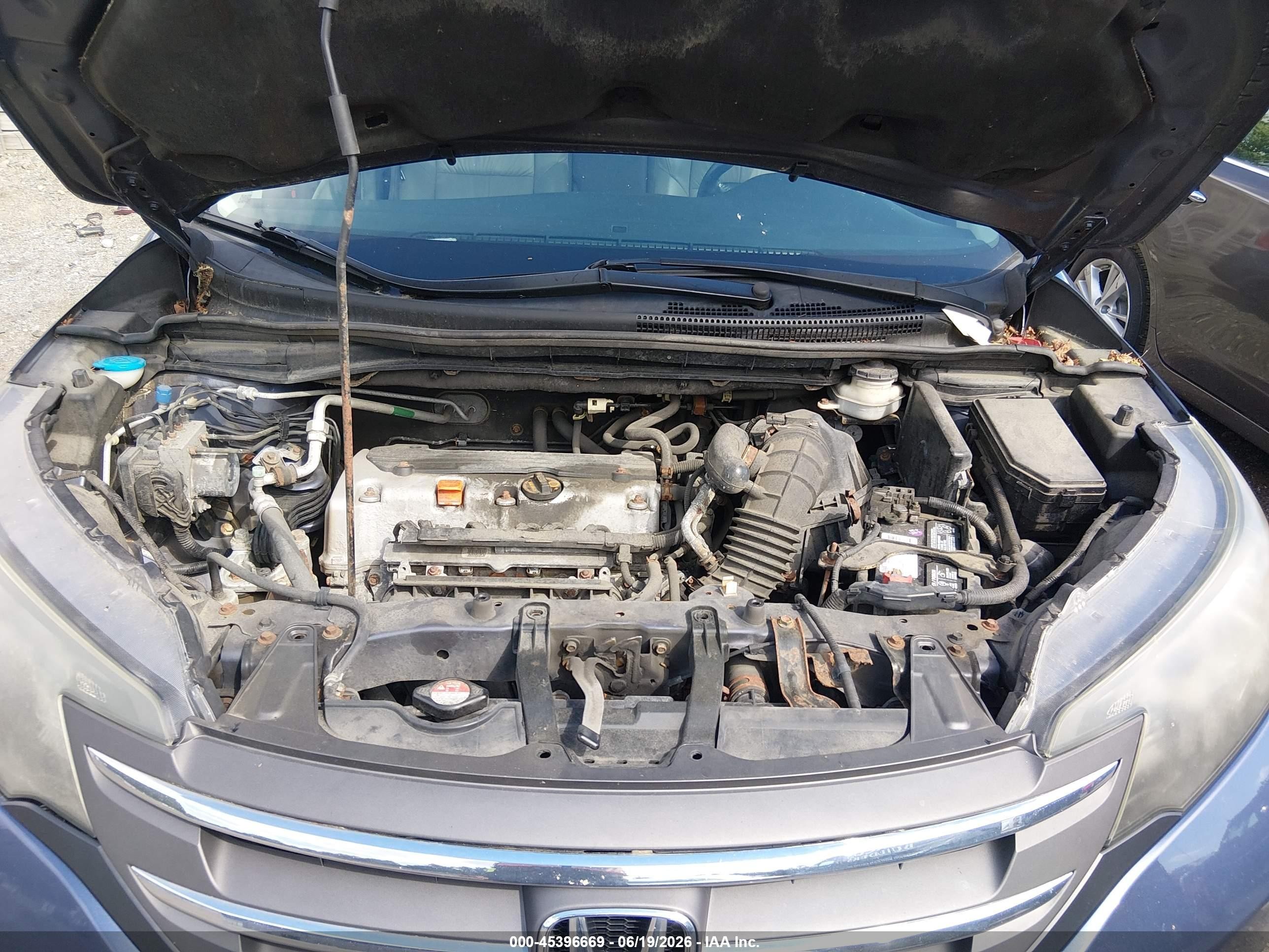 2012 Honda Cr-v Ex-l Blue vin: 5J6RM4H76CL077490