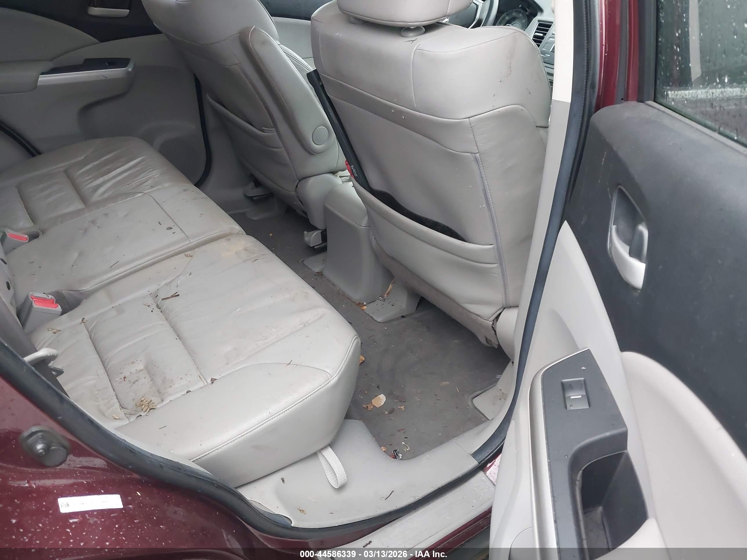 2013 Honda Cr-v Ex-l Brown vin: 5J6RM4H76DL006615