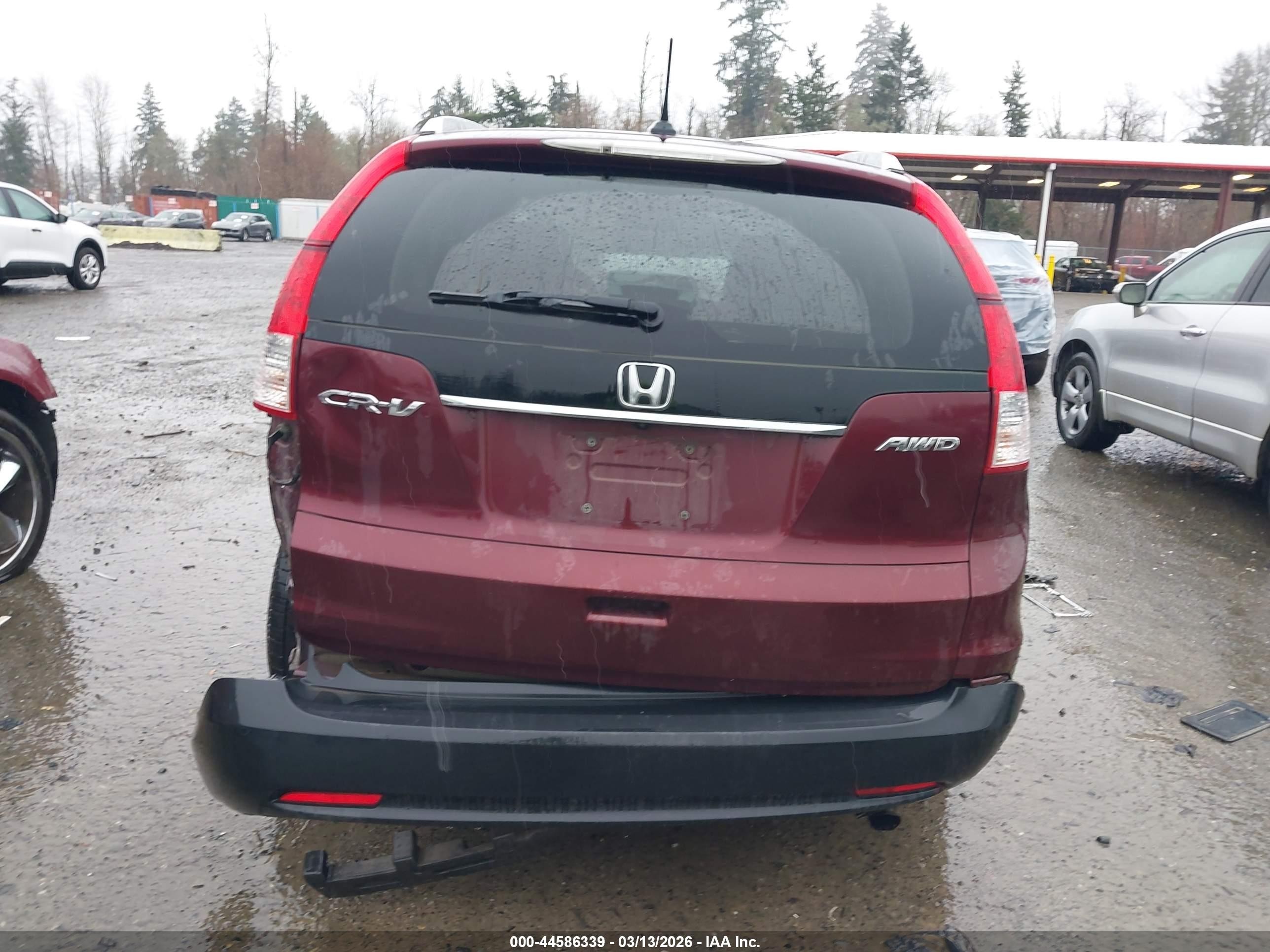 2013 Honda Cr-v Ex-l Brown vin: 5J6RM4H76DL006615