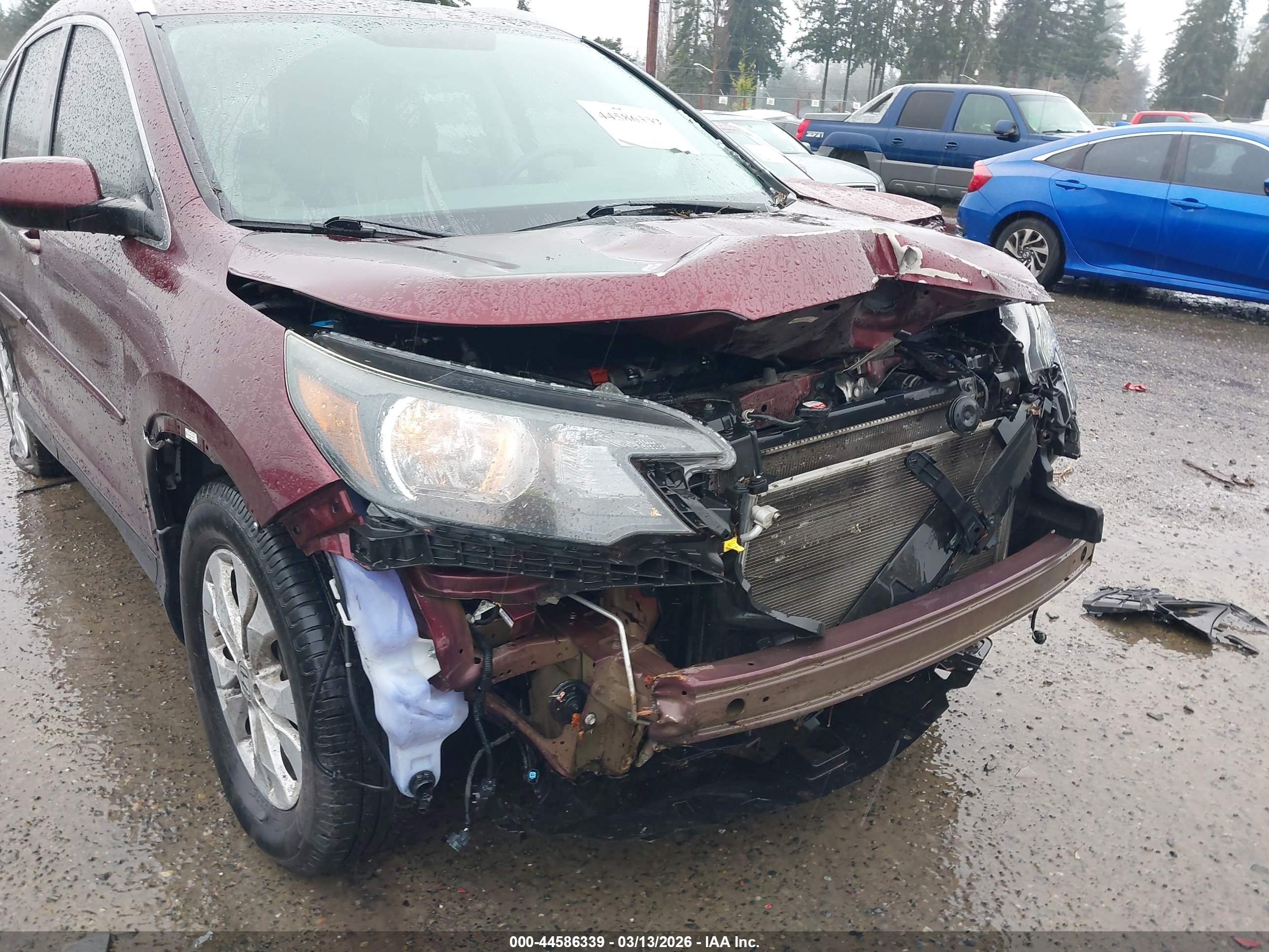 2013 Honda Cr-v Ex-l Brown vin: 5J6RM4H76DL006615