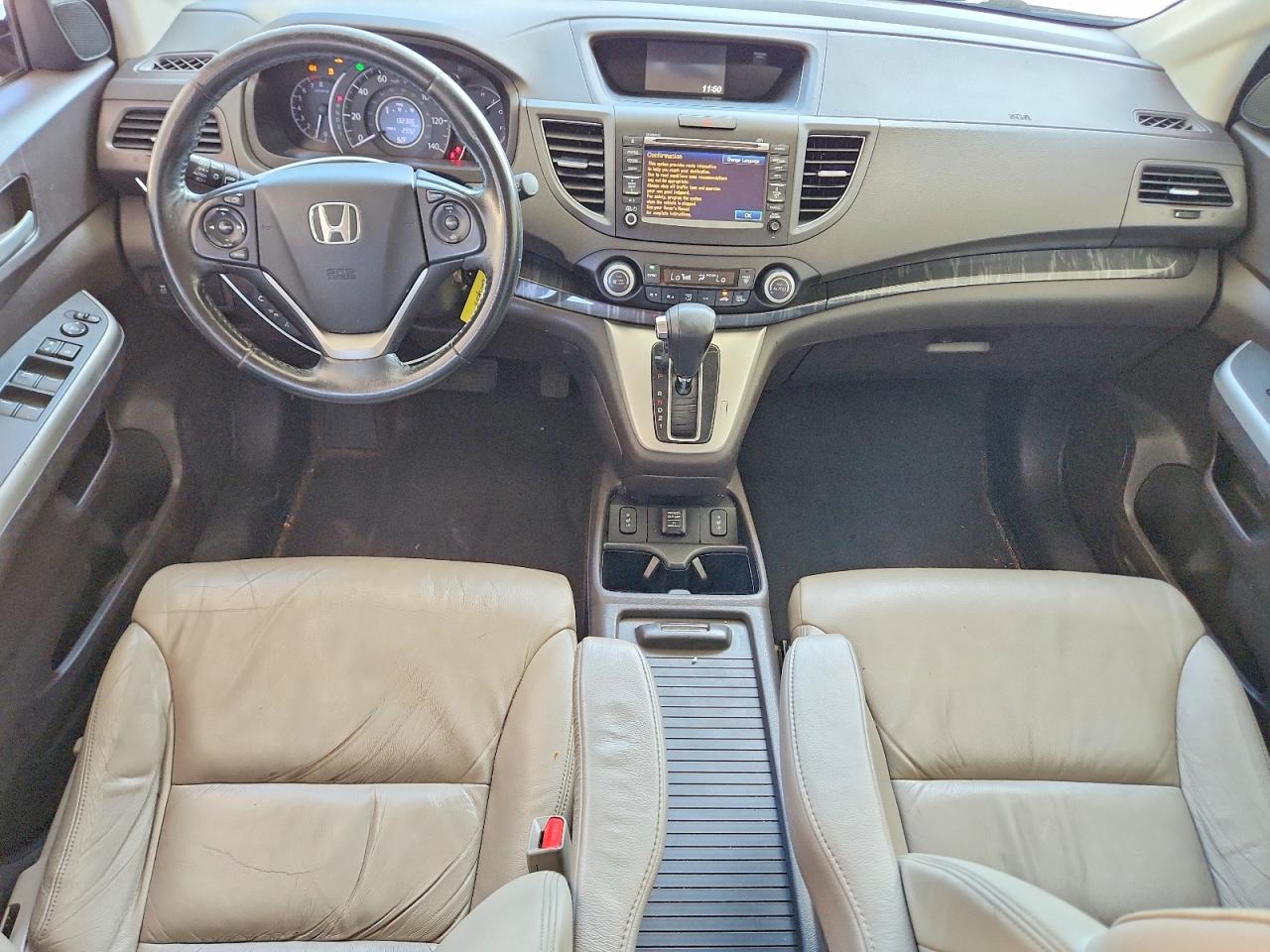2013 Honda Cr-v Exl Gray vin: 5J6RM4H76DL013015
