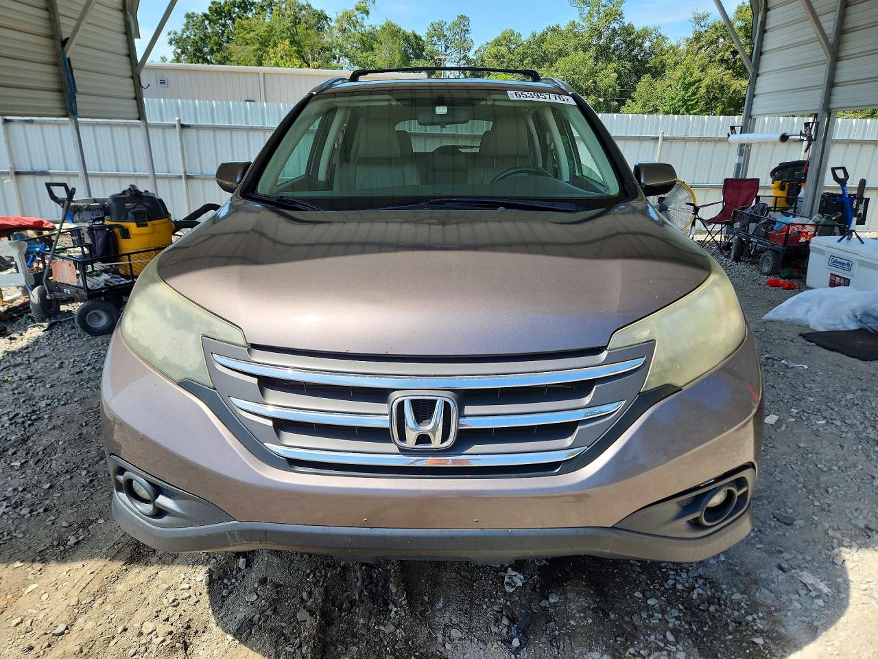 2013 Honda Cr-v Exl Gray vin: 5J6RM4H76DL013015
