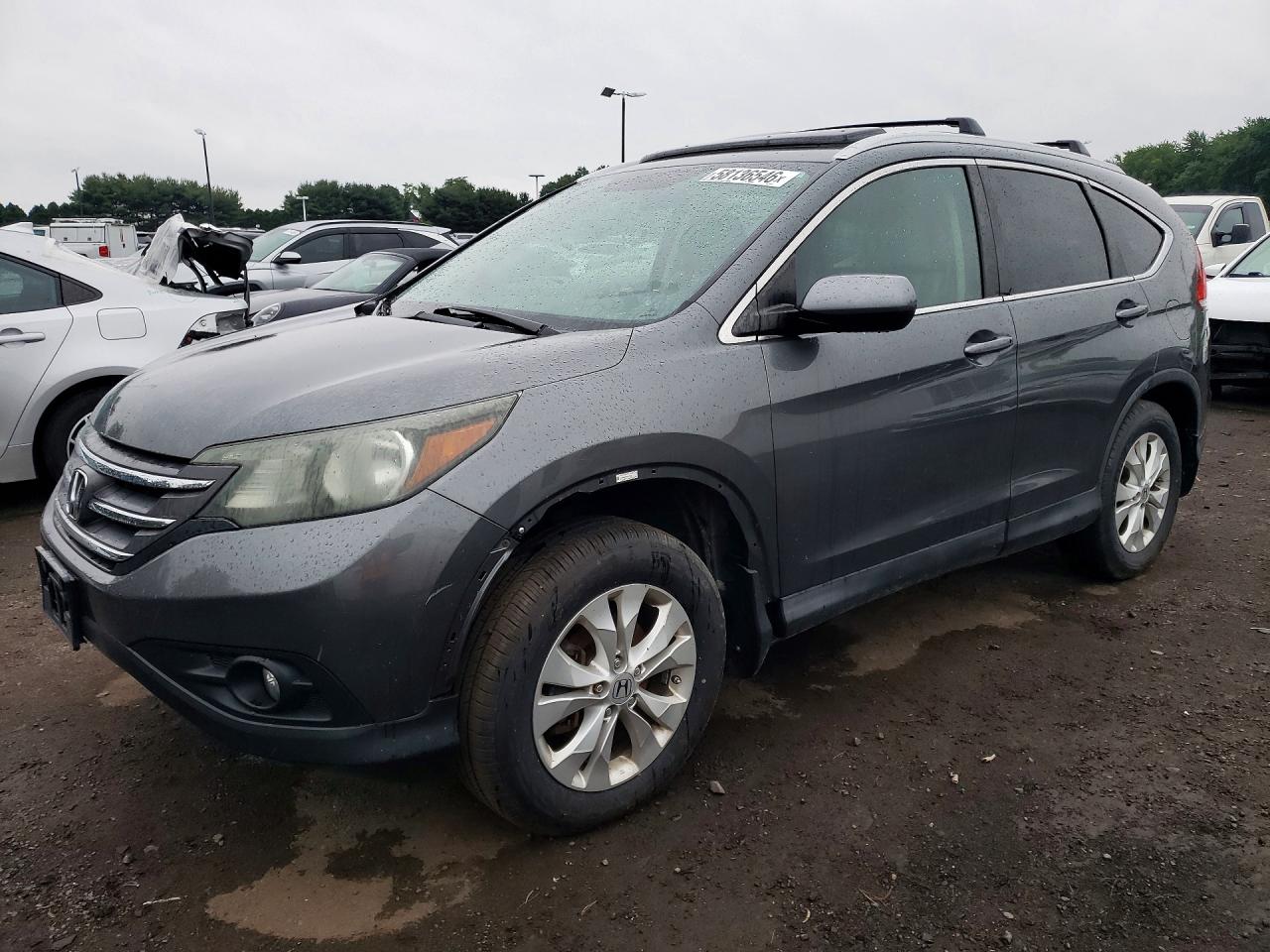 2013 Honda Cr-v Exl Gray vin: 5J6RM4H76DL015413