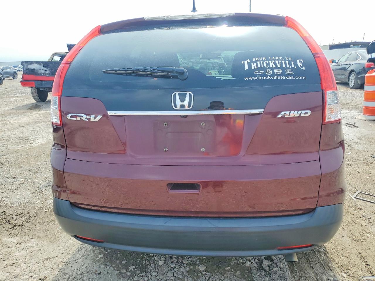 2013 Honda Cr-v Exl Burgundy vin: 5J6RM4H76DL018327
