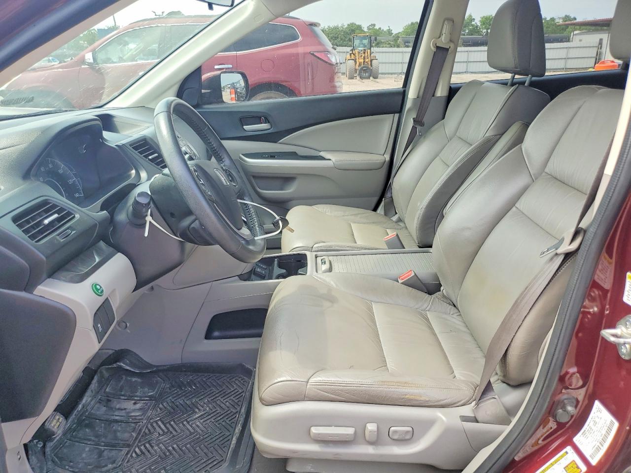 2013 Honda Cr-v Exl Burgundy vin: 5J6RM4H76DL018327