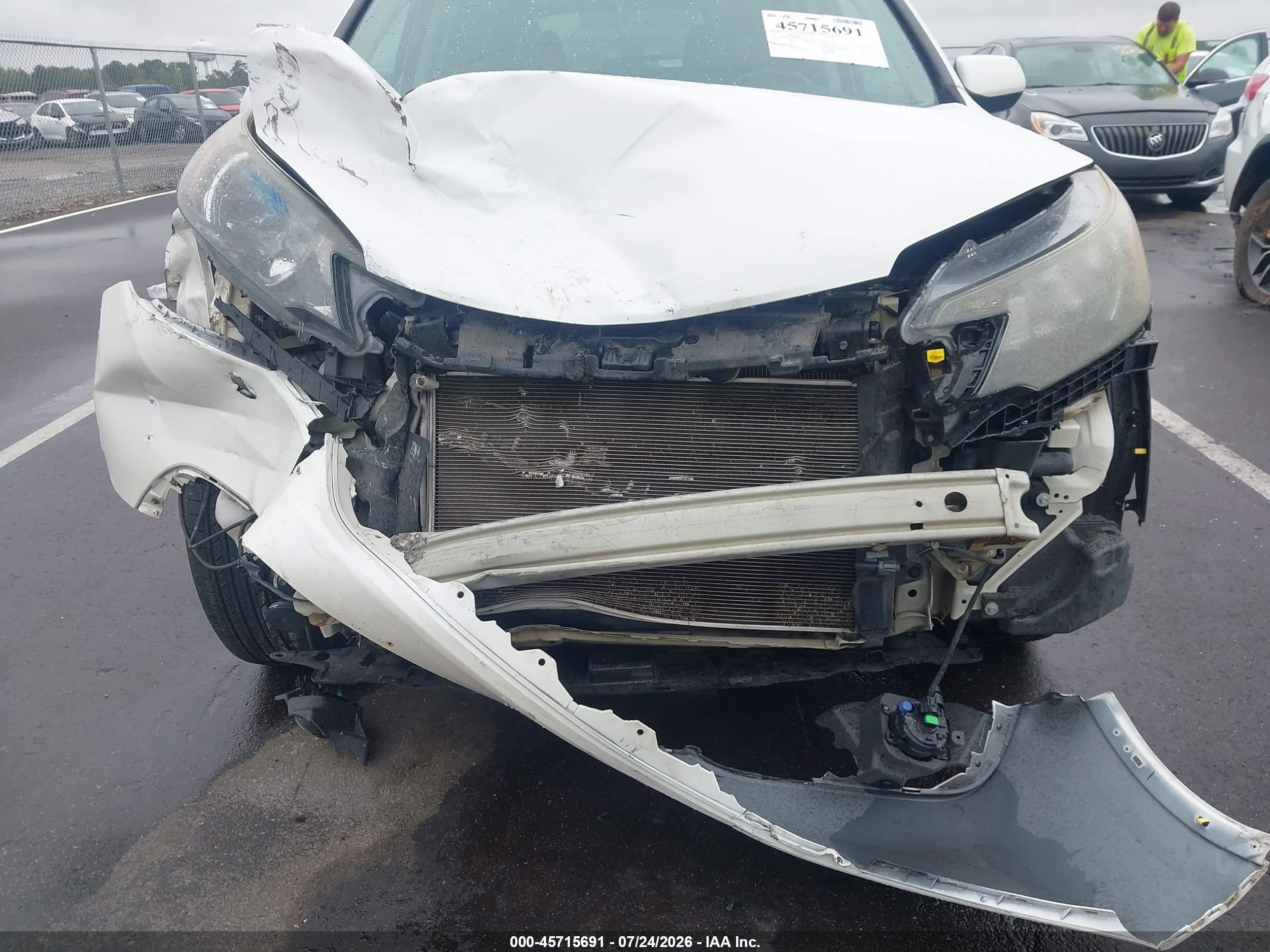 2013 Honda Cr-v Ex-l White vin: 5J6RM4H76DL022944