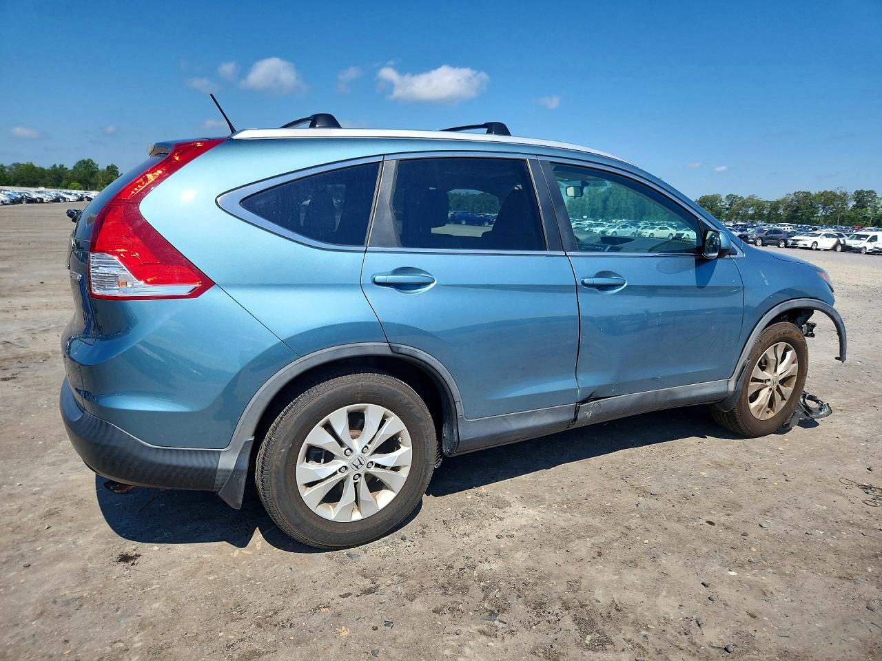 2013 Honda Cr-v Exl Turquoise vin: 5J6RM4H76DL024967