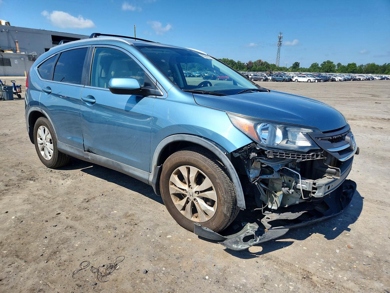 2013 Honda Cr-v Exl Turquoise vin: 5J6RM4H76DL024967