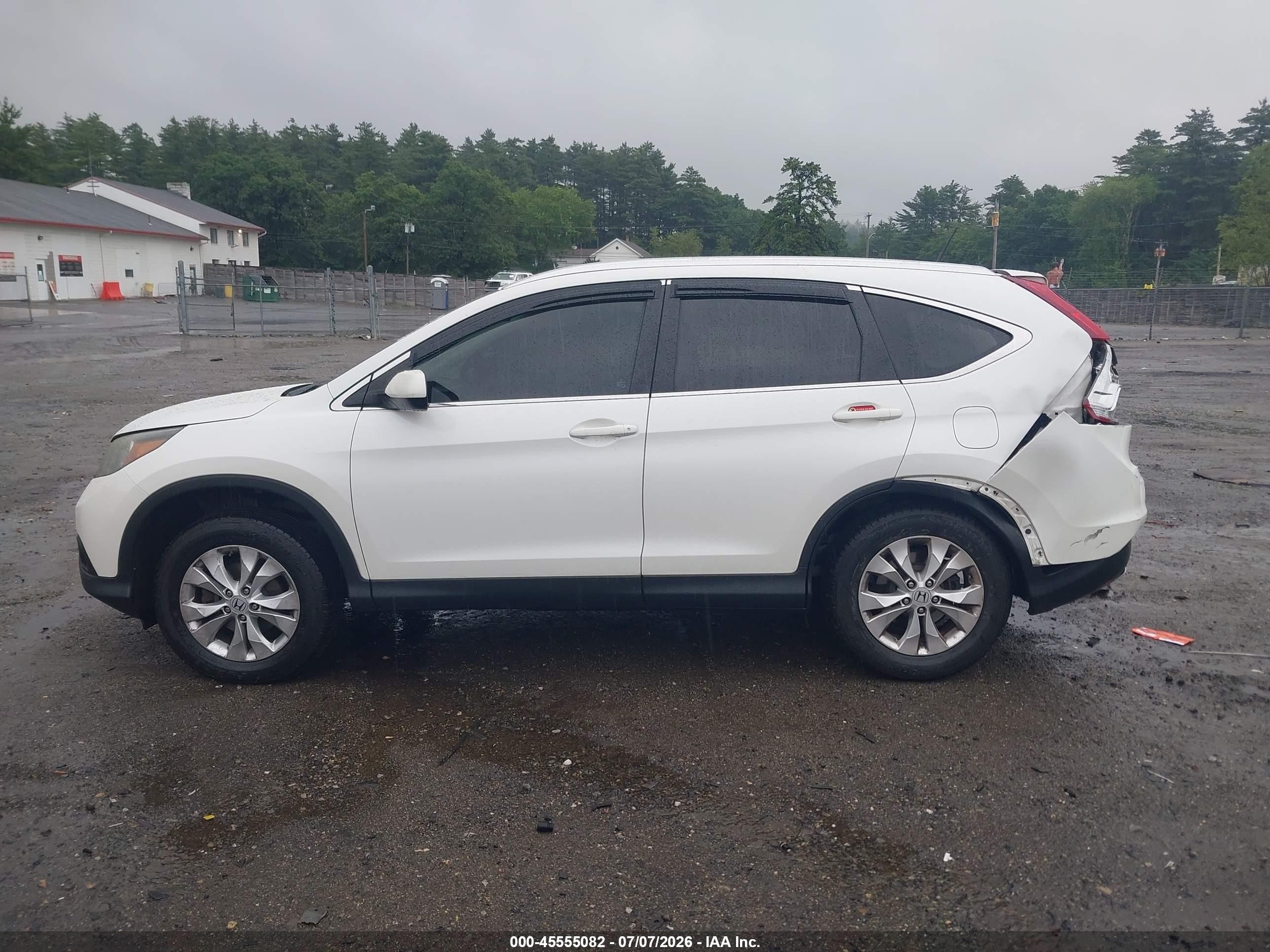 2013 Honda Cr-v Ex-l White vin: 5J6RM4H76DL026220