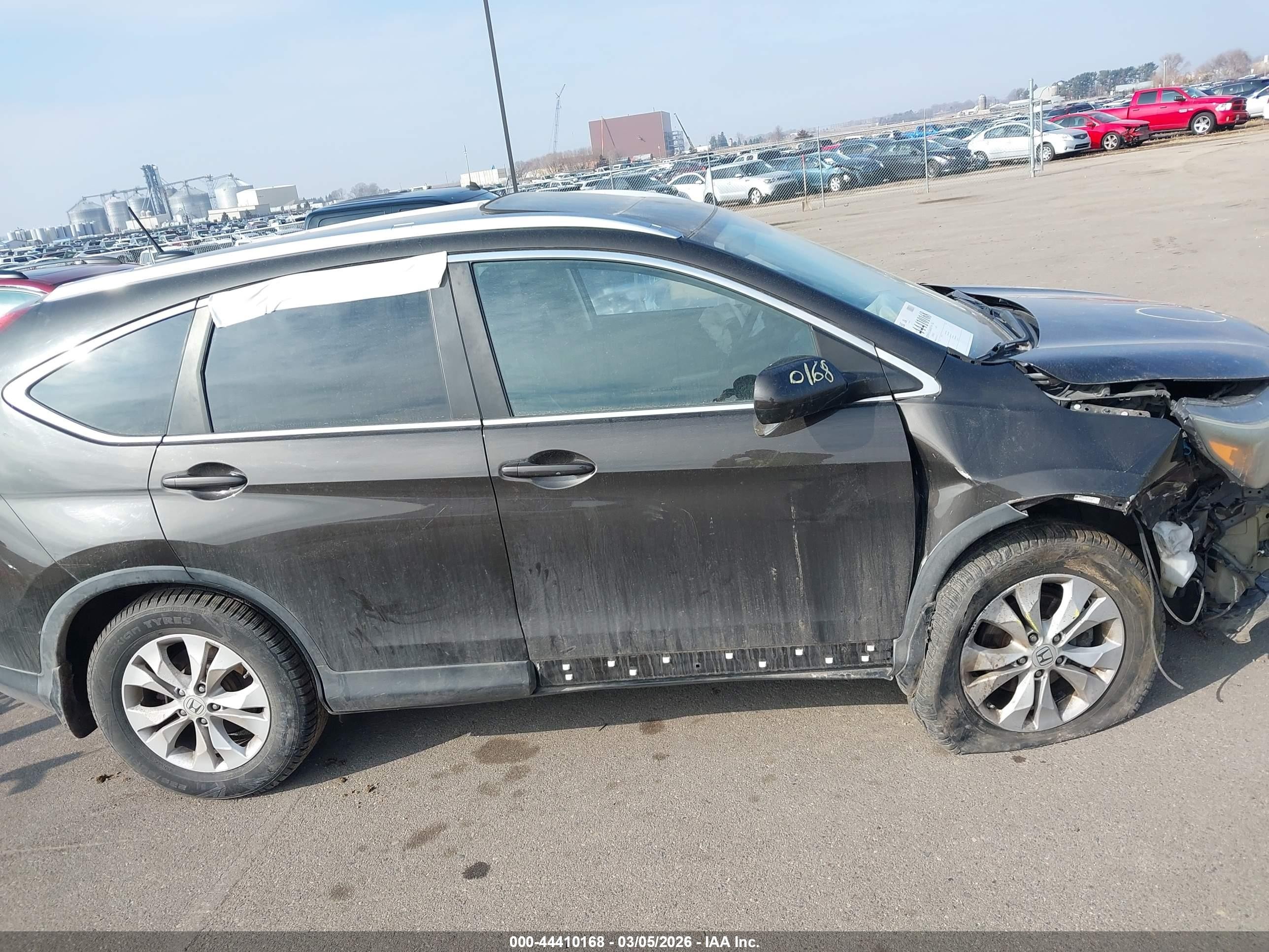 2013 Honda Cr-v Ex-l Brown vin: 5J6RM4H76DL041512