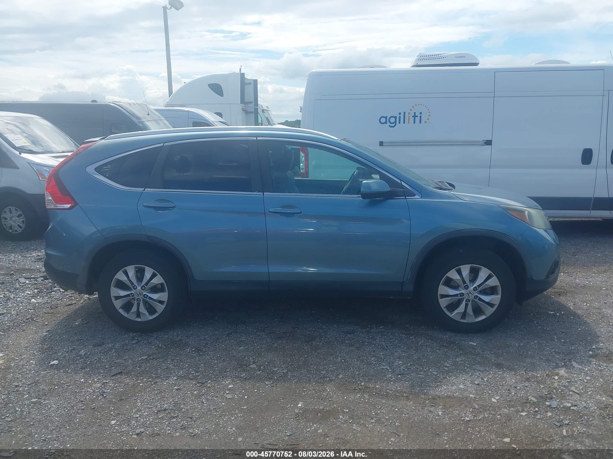 2013 Honda Cr-v Ex-l Green vin: 5J6RM4H76DL051862