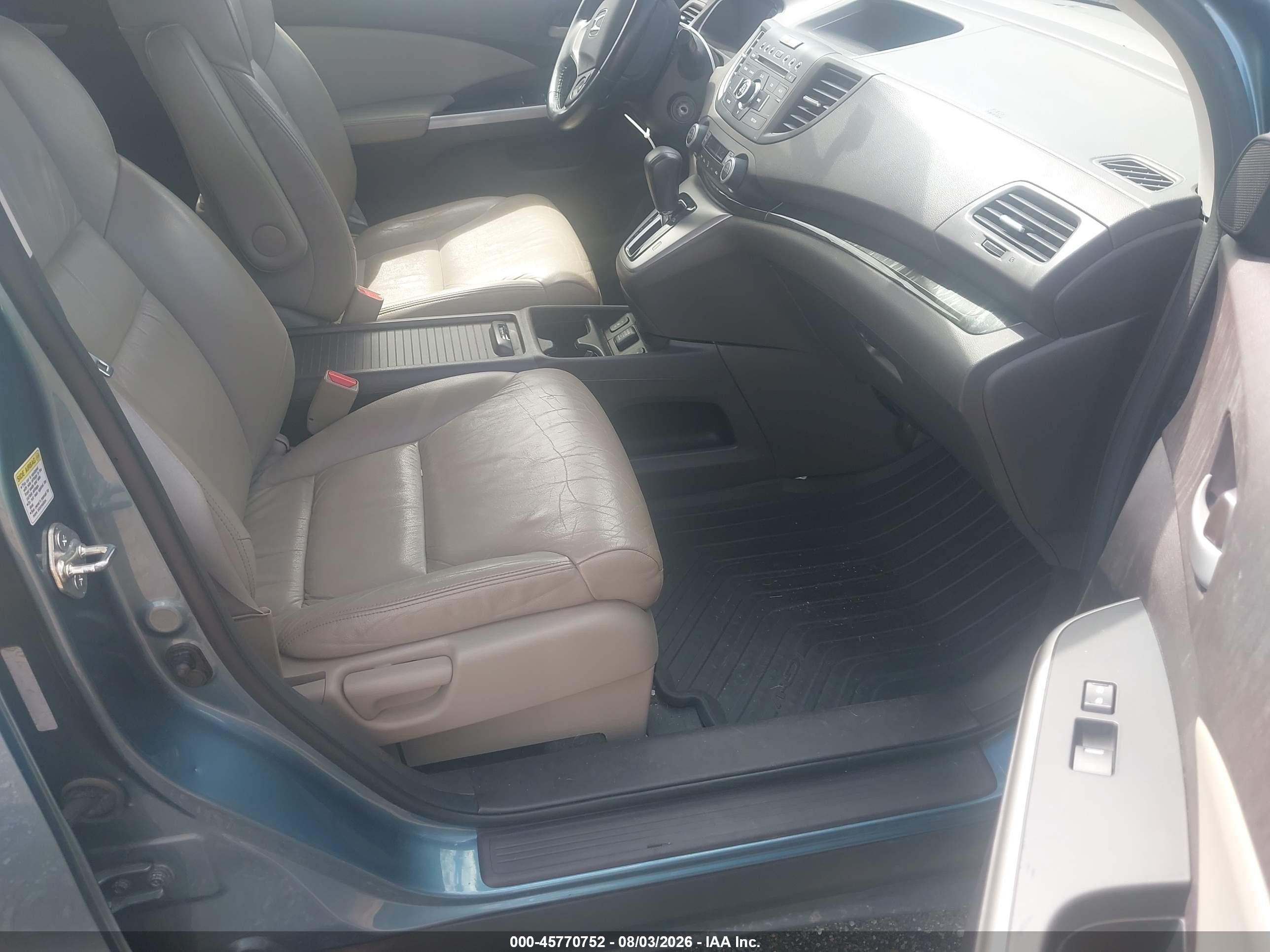 2013 Honda Cr-v Ex-l Green vin: 5J6RM4H76DL051862