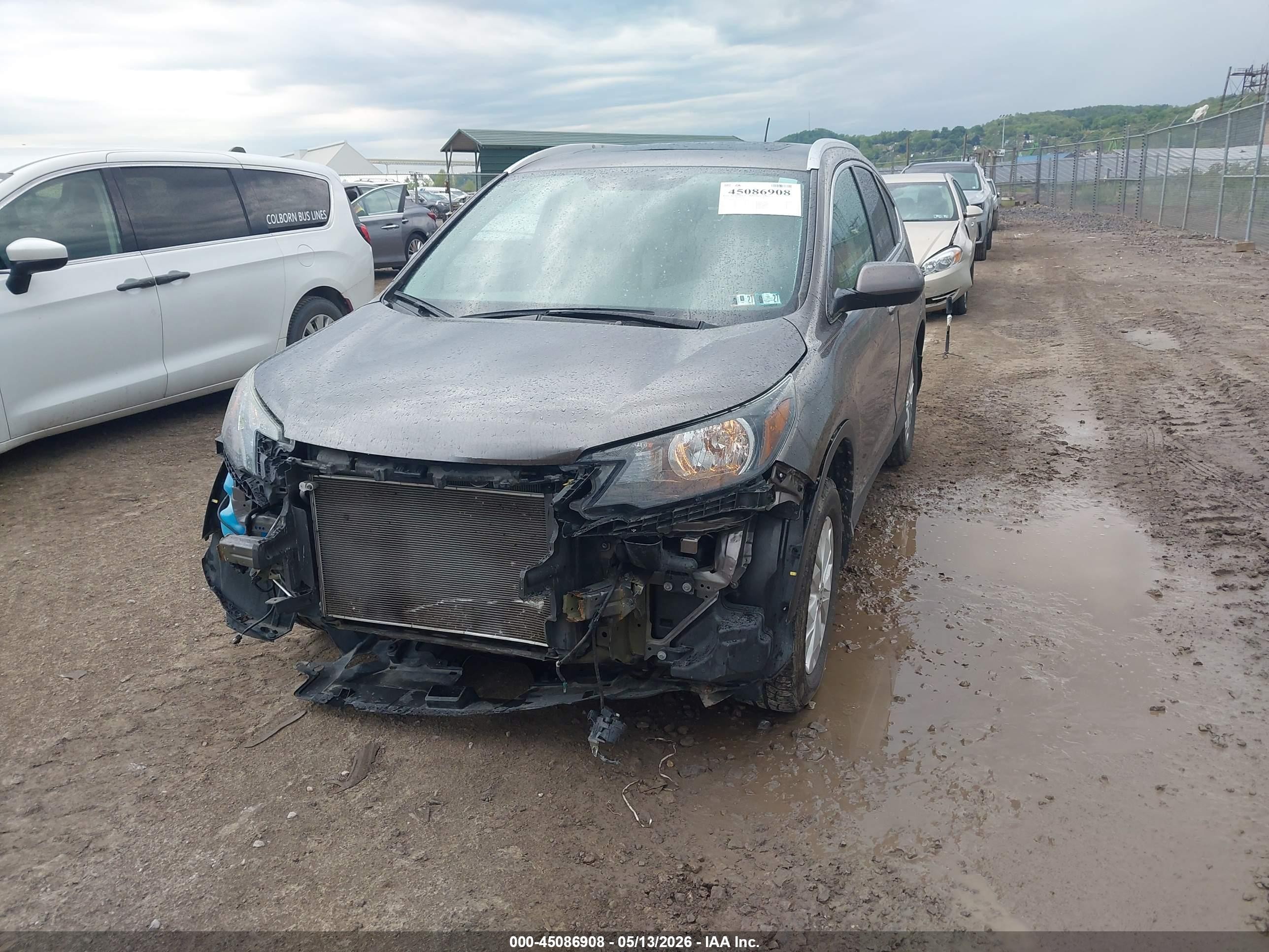 2013 Honda Cr-v Ex-l Gray vin: 5J6RM4H76DL052445