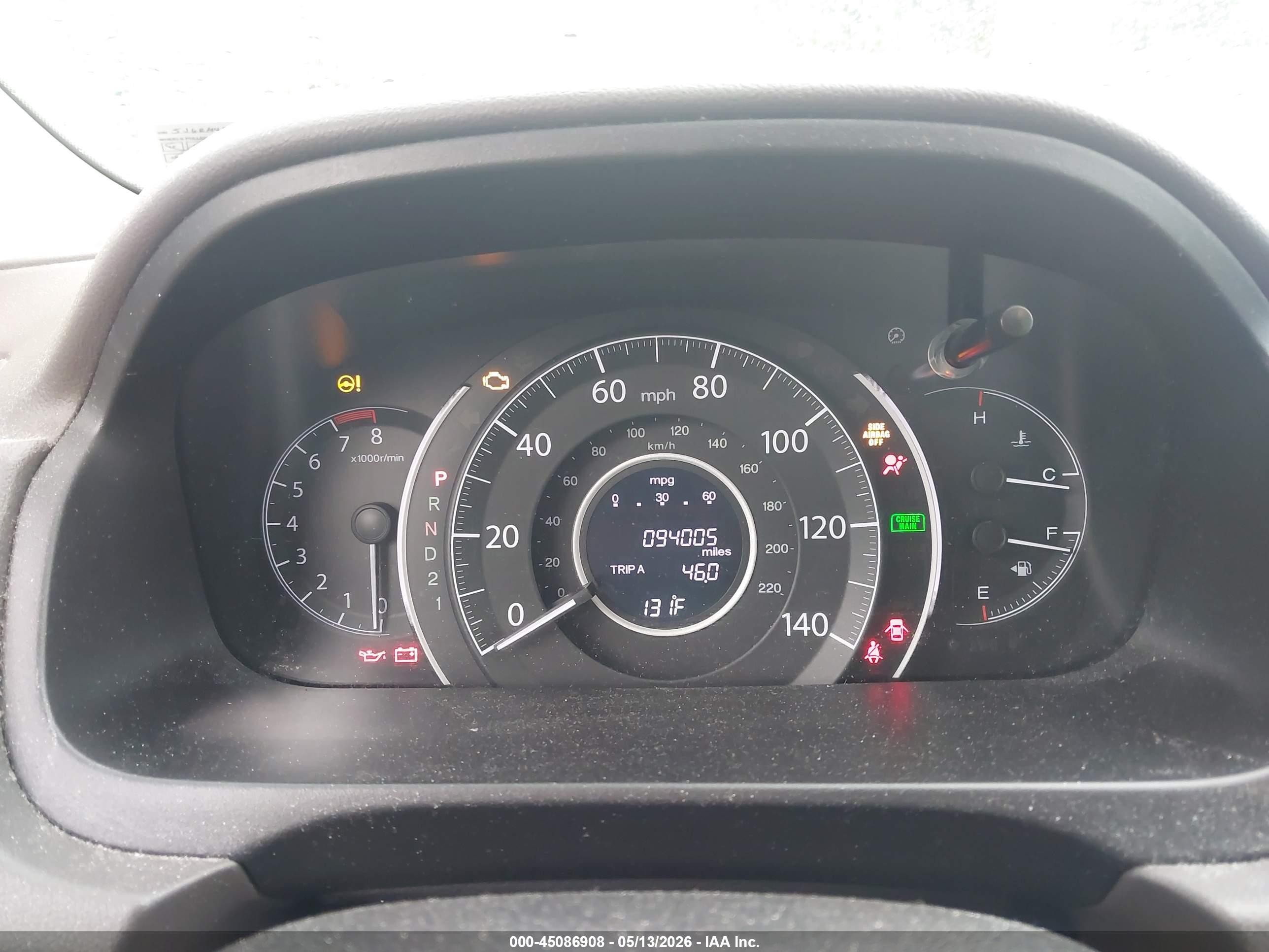 2013 Honda Cr-v Ex-l Gray vin: 5J6RM4H76DL052445