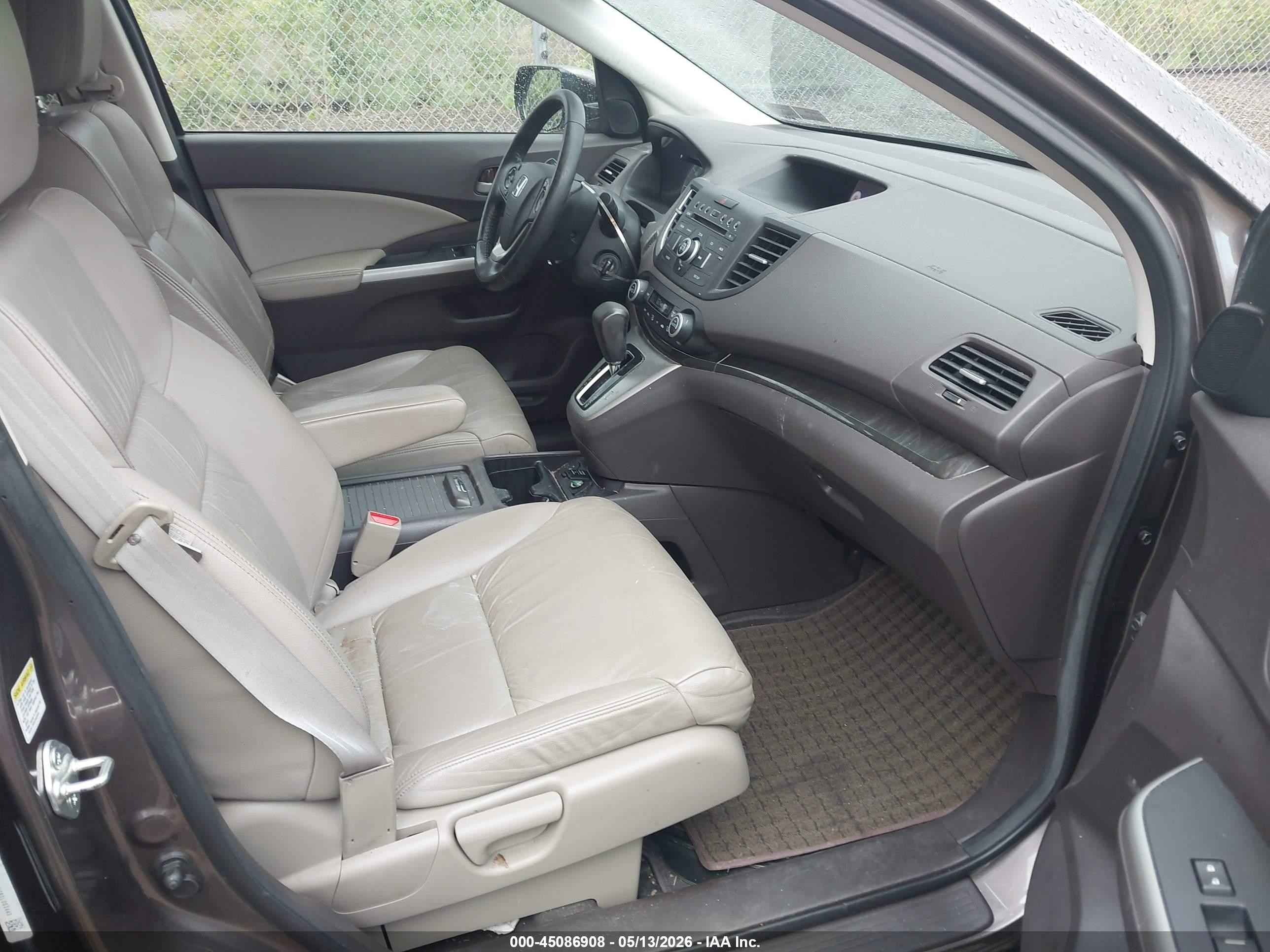 2013 Honda Cr-v Ex-l Gray vin: 5J6RM4H76DL052445