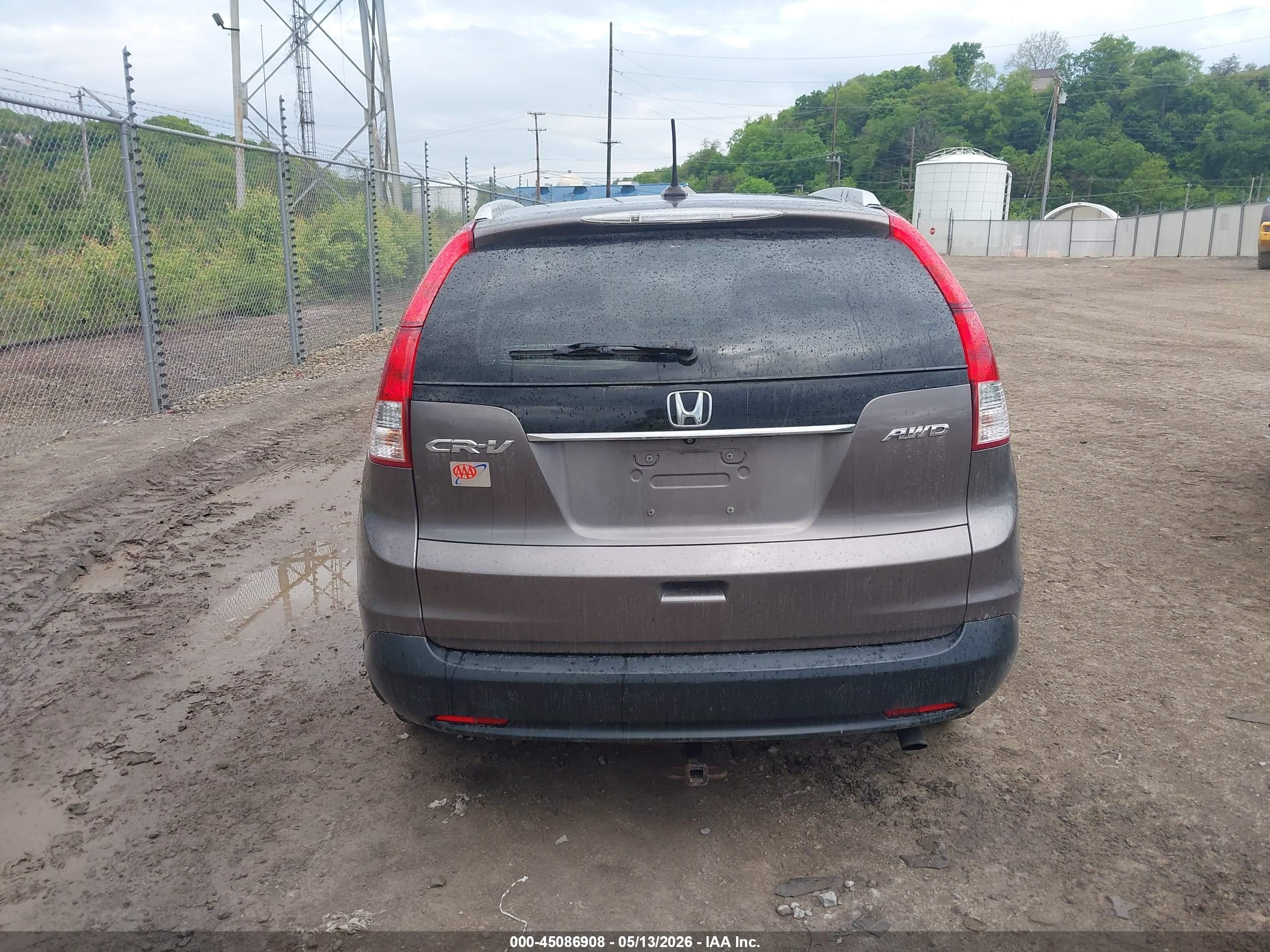 2013 Honda Cr-v Ex-l Gray vin: 5J6RM4H76DL052445