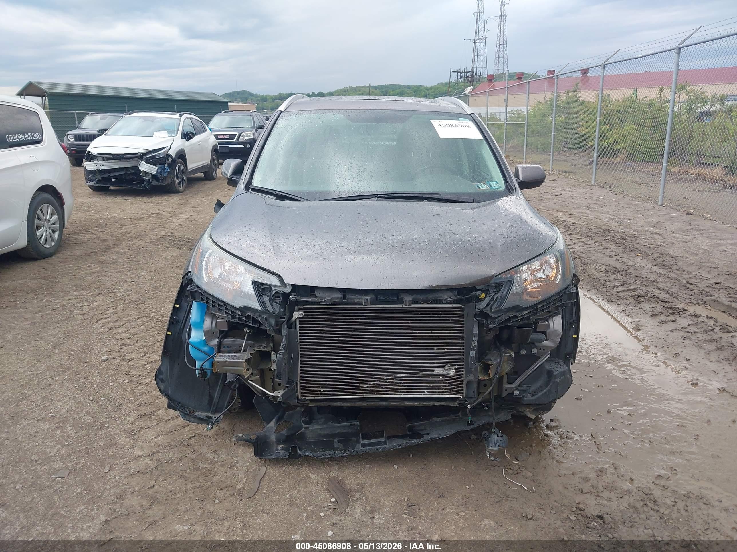 2013 Honda Cr-v Ex-l Gray vin: 5J6RM4H76DL052445