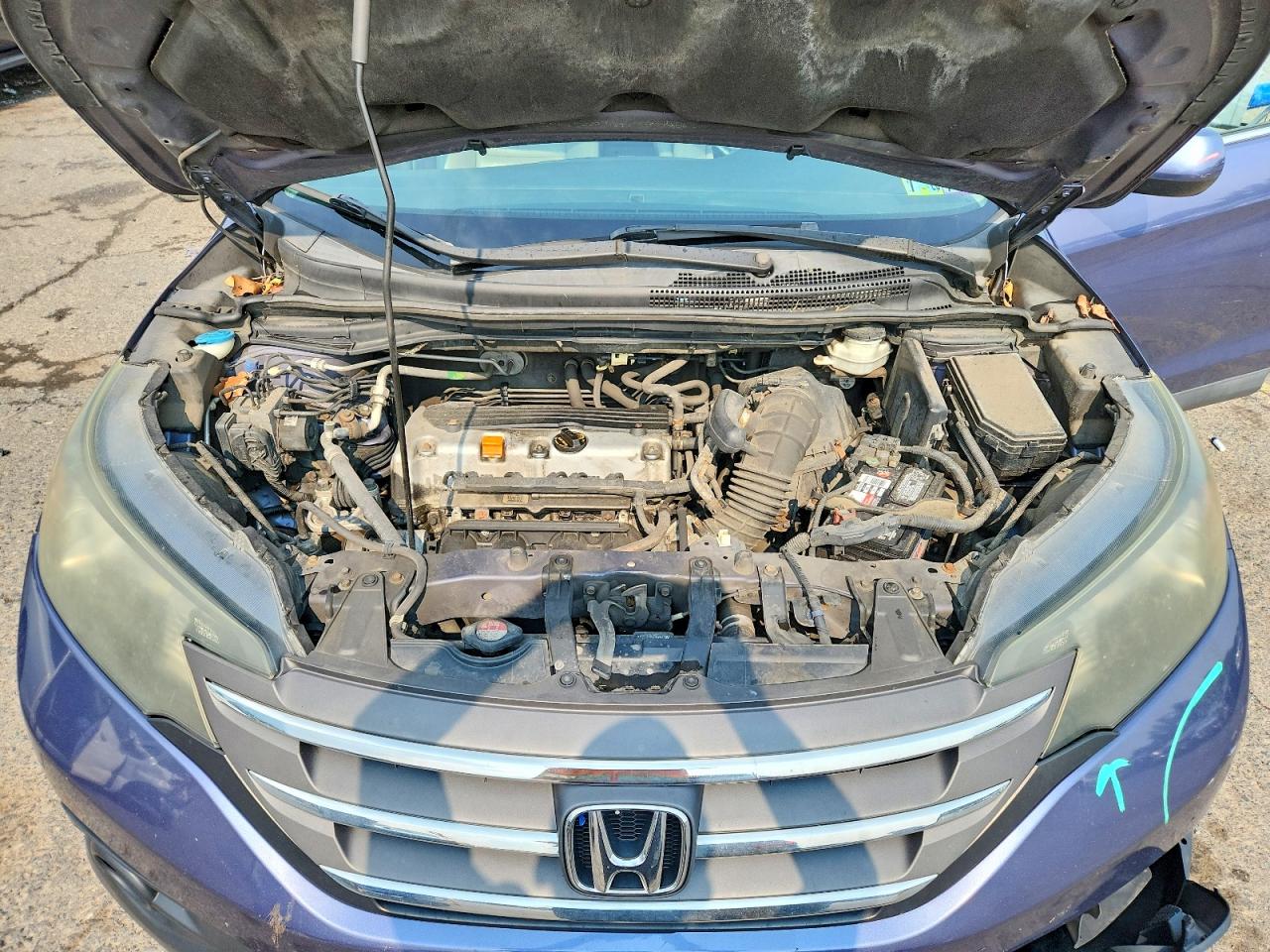 2013 Honda Cr-v Exl Blue vin: 5J6RM4H76DL057001