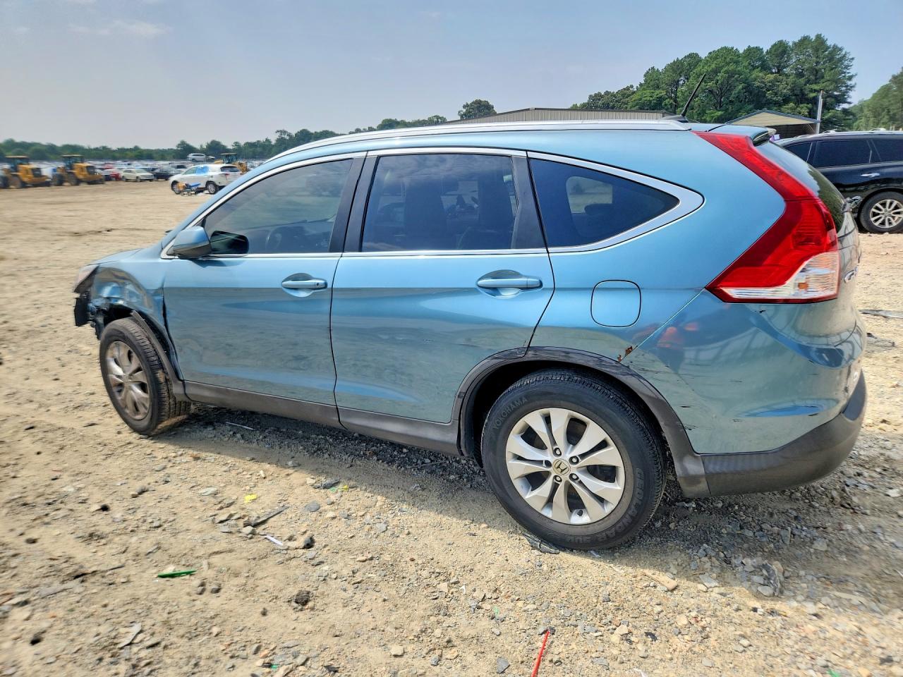 2013 Honda Cr-v Exl Blue vin: 5J6RM4H76DL062439