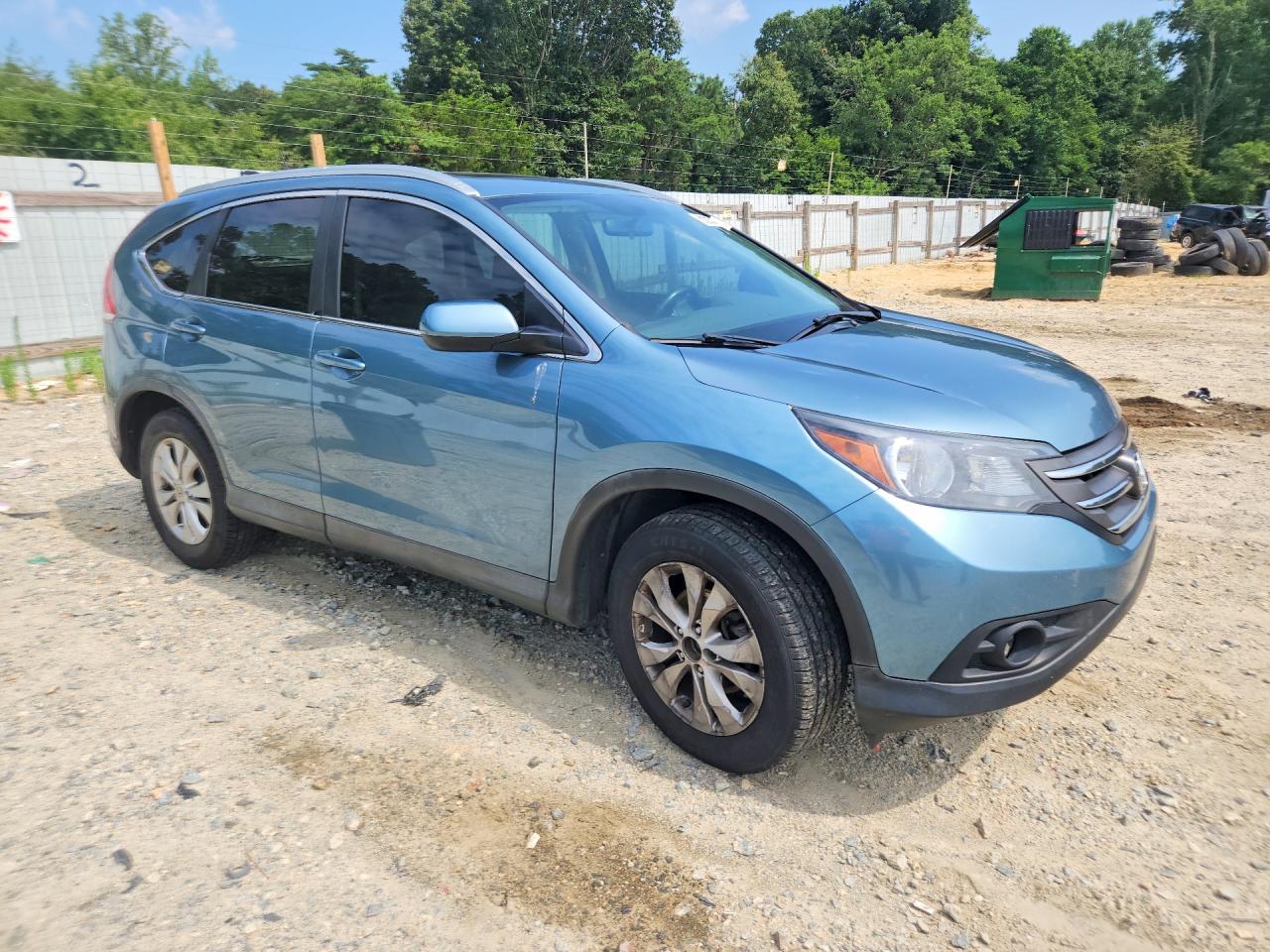 2013 Honda Cr-v Exl Blue vin: 5J6RM4H76DL062439