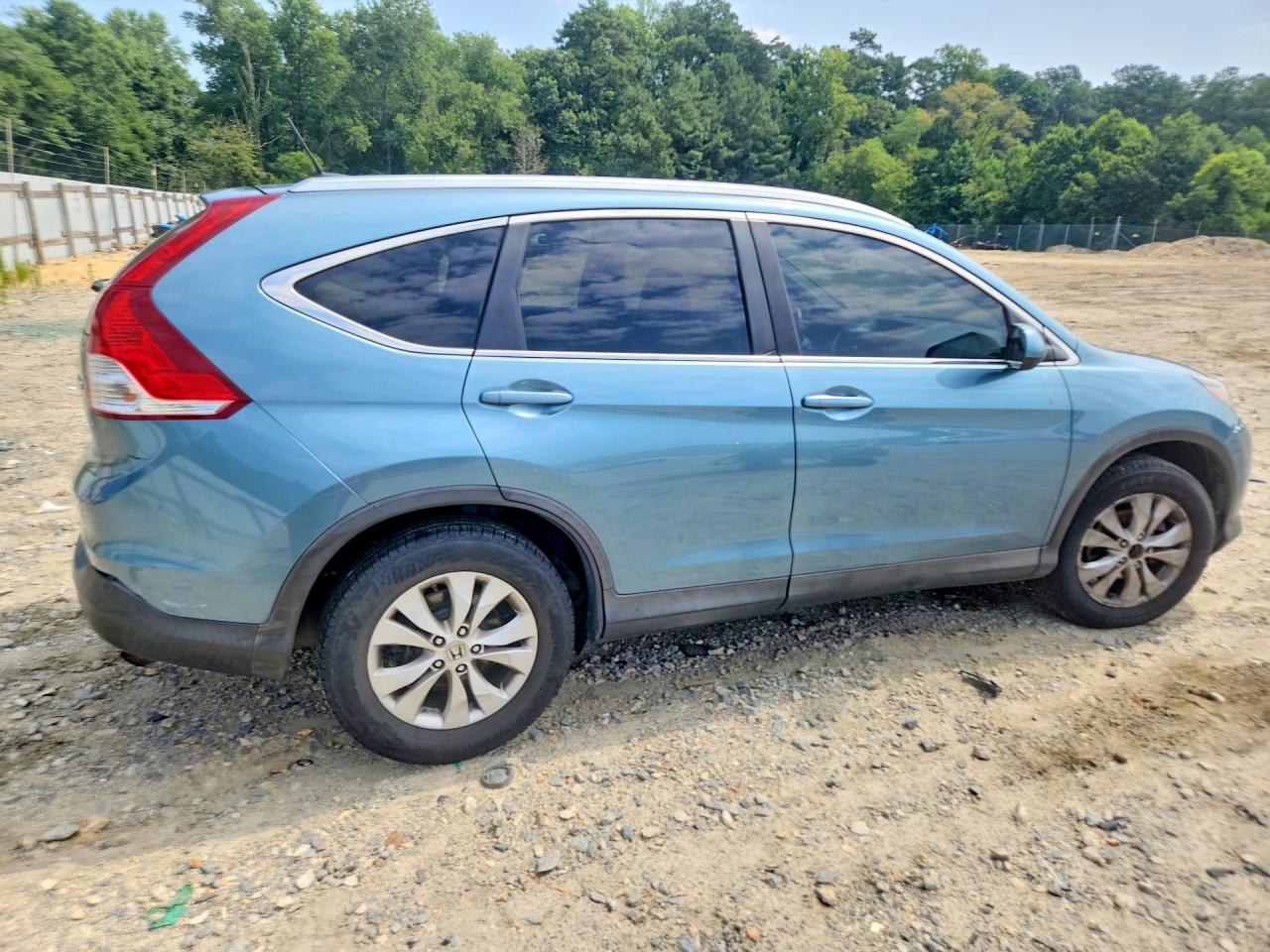 2013 Honda Cr-v Exl Blue vin: 5J6RM4H76DL062439