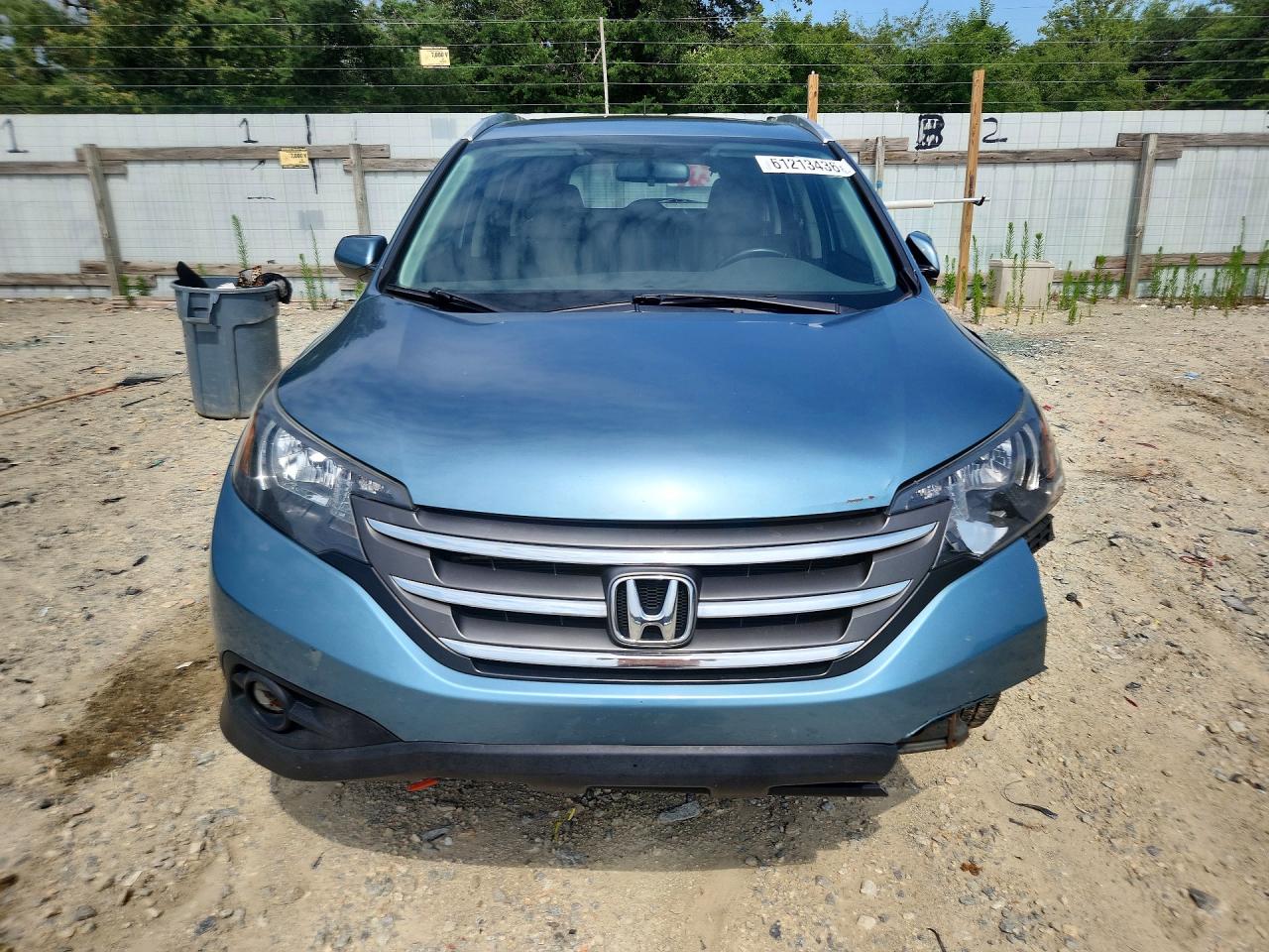 2013 Honda Cr-v Exl Blue vin: 5J6RM4H76DL062439